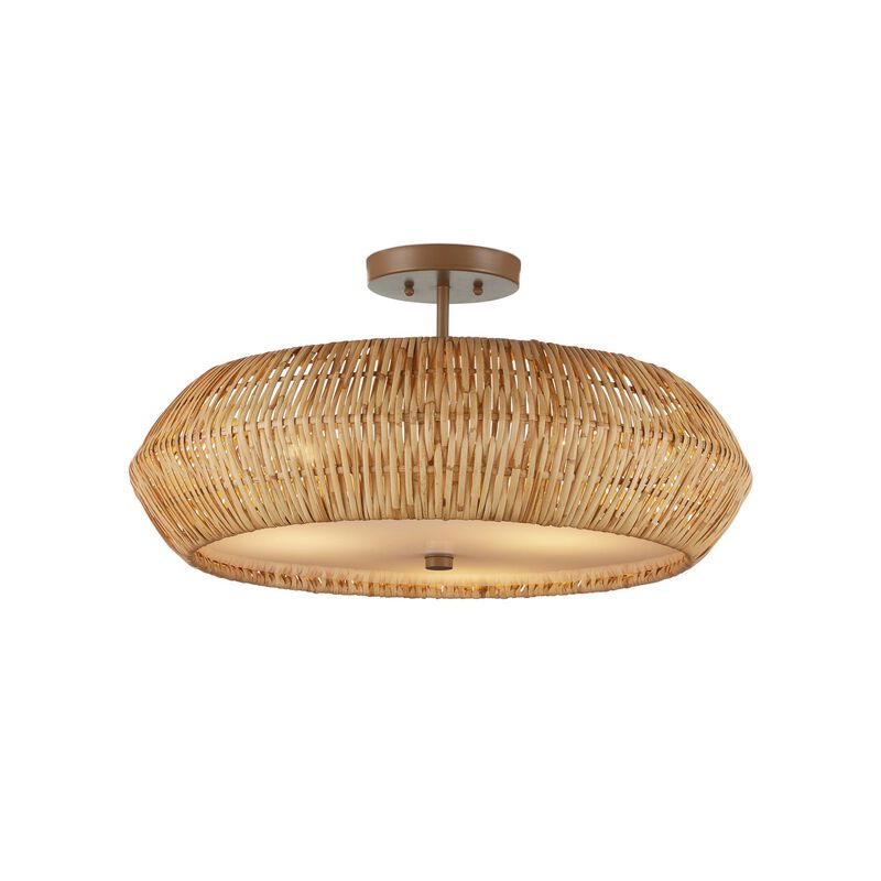 Antibes 24 Inch Semi Flush Mount by Currey & Company