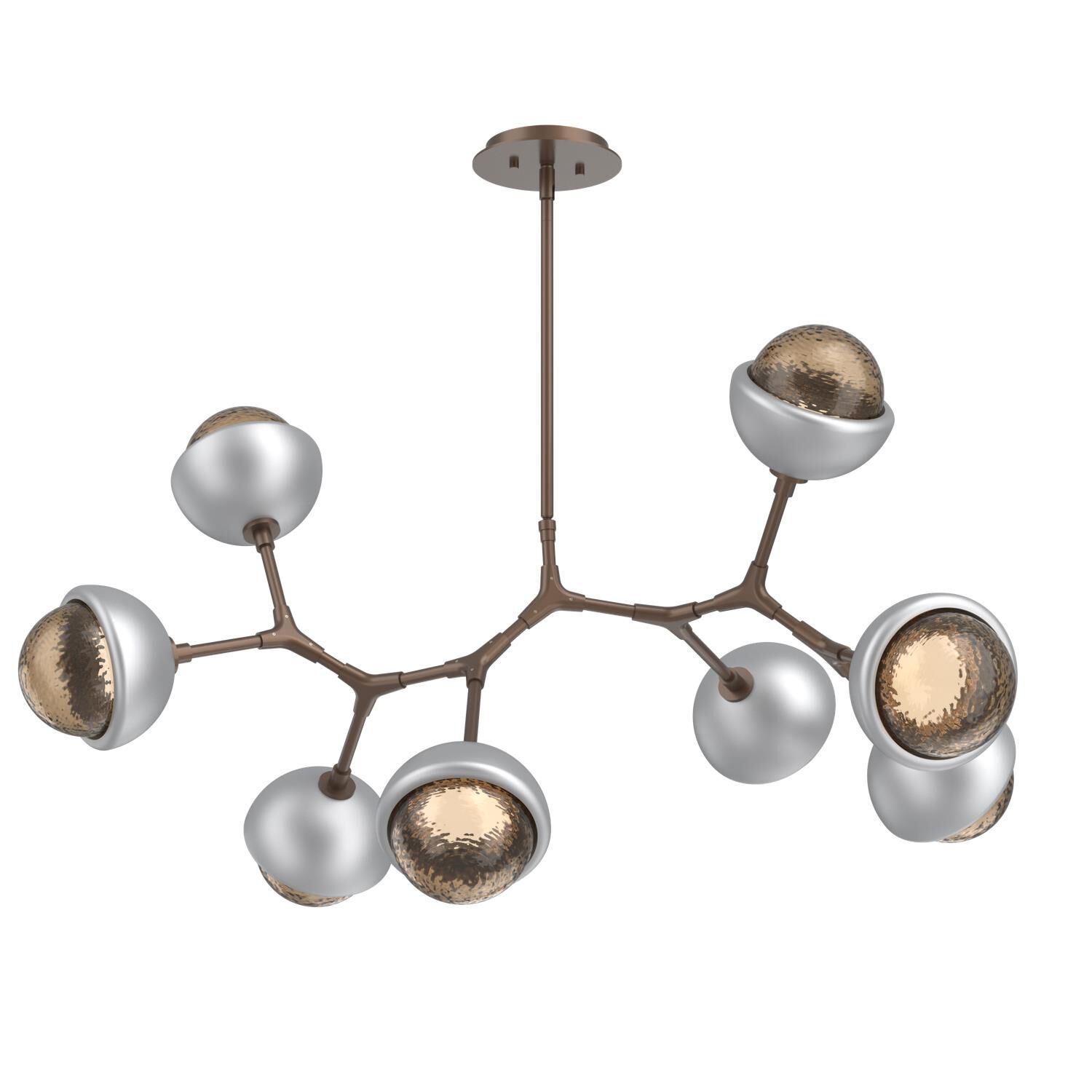 Levi Wilson Cabochon 38 Inch Linear Suspension Light by Hammerton Studio