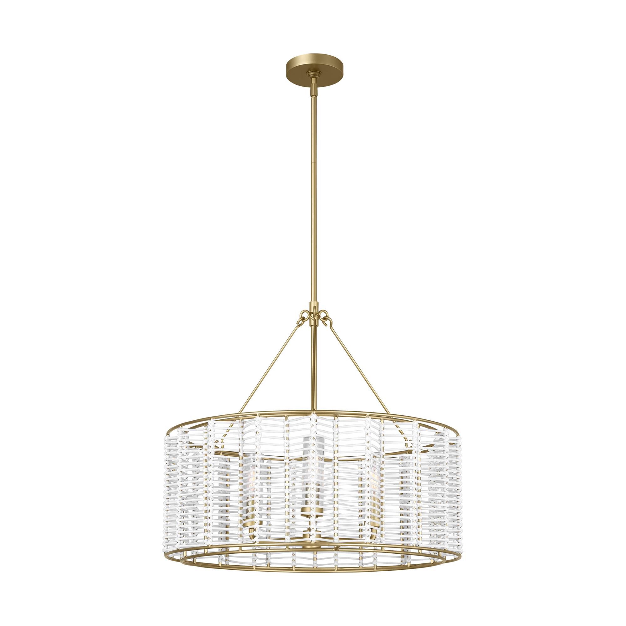 Shown in Powder-Coated Brass finish and Clear glass