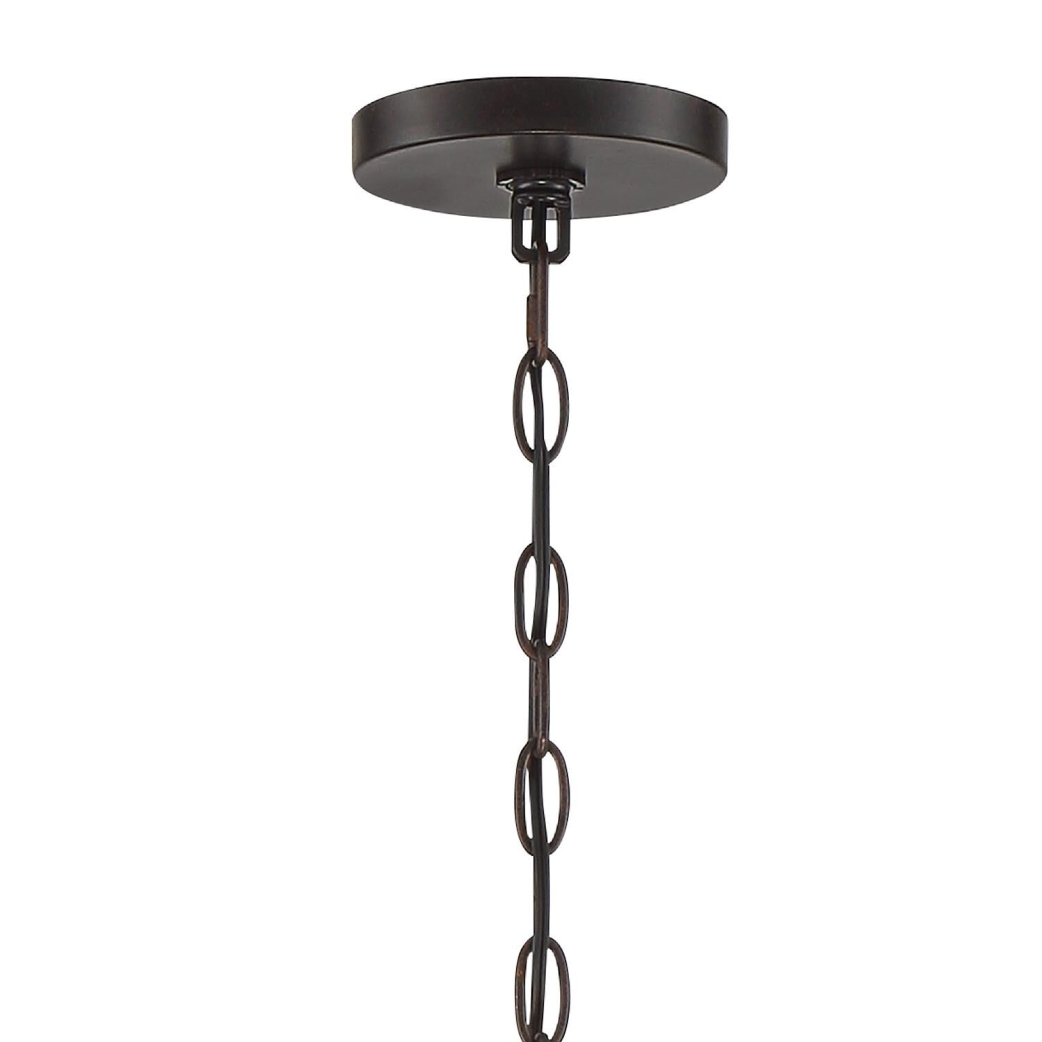 Zucca 38 Inch 6 Light Chandelier by Crystorama