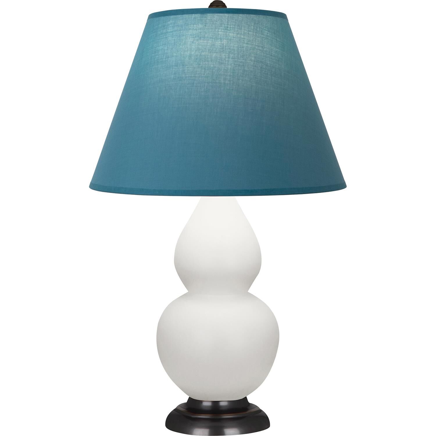 Shown in Matte Lily finish and Bright Blue and Gray shade and Deep Patina Bronze accent
