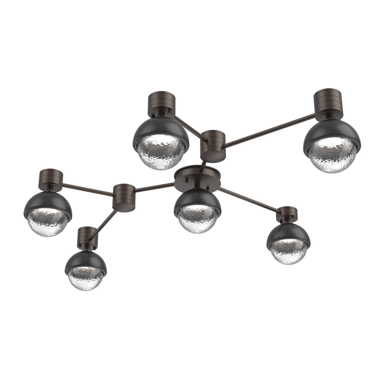 Levi Wilson Cabochon 41 Inch Flush Mount by Hammerton Studio