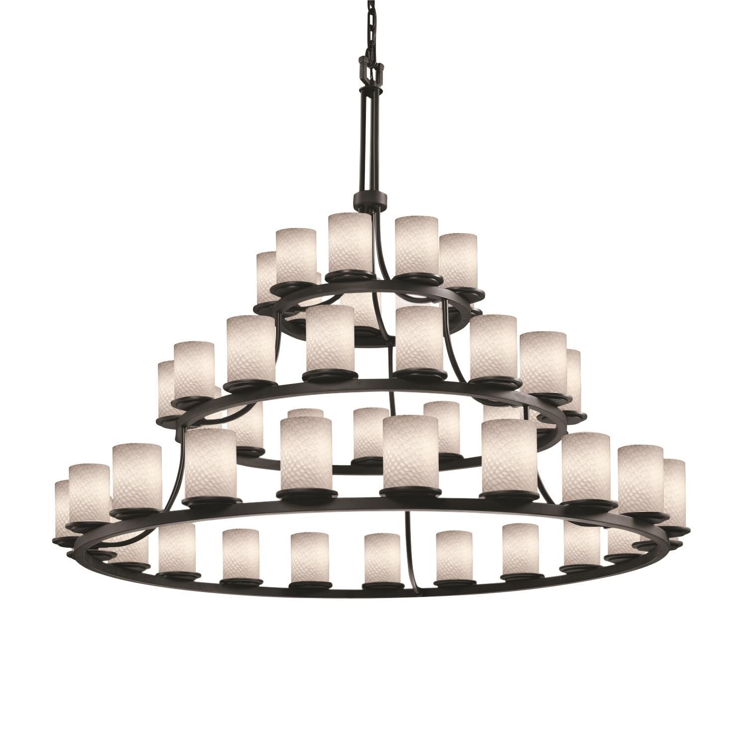 Fusion 60 Inch 45 Light Chandelier by Justice Design Group