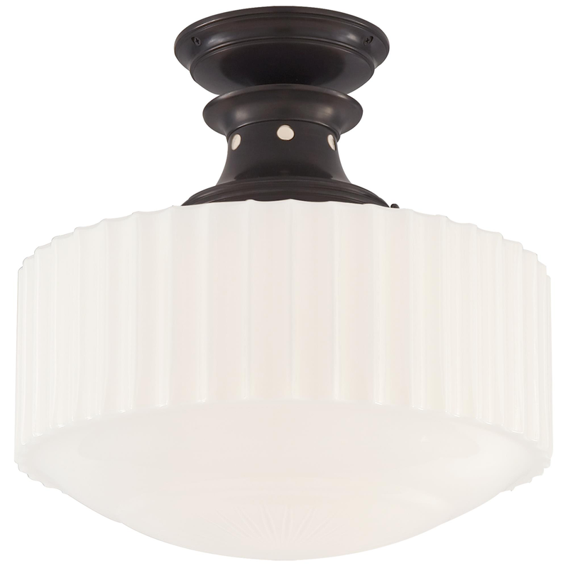 Thomas O'Brien Milton Road 14 Inch 1 Light Semi Flush Mount by Visual Comfort Signature Collection
