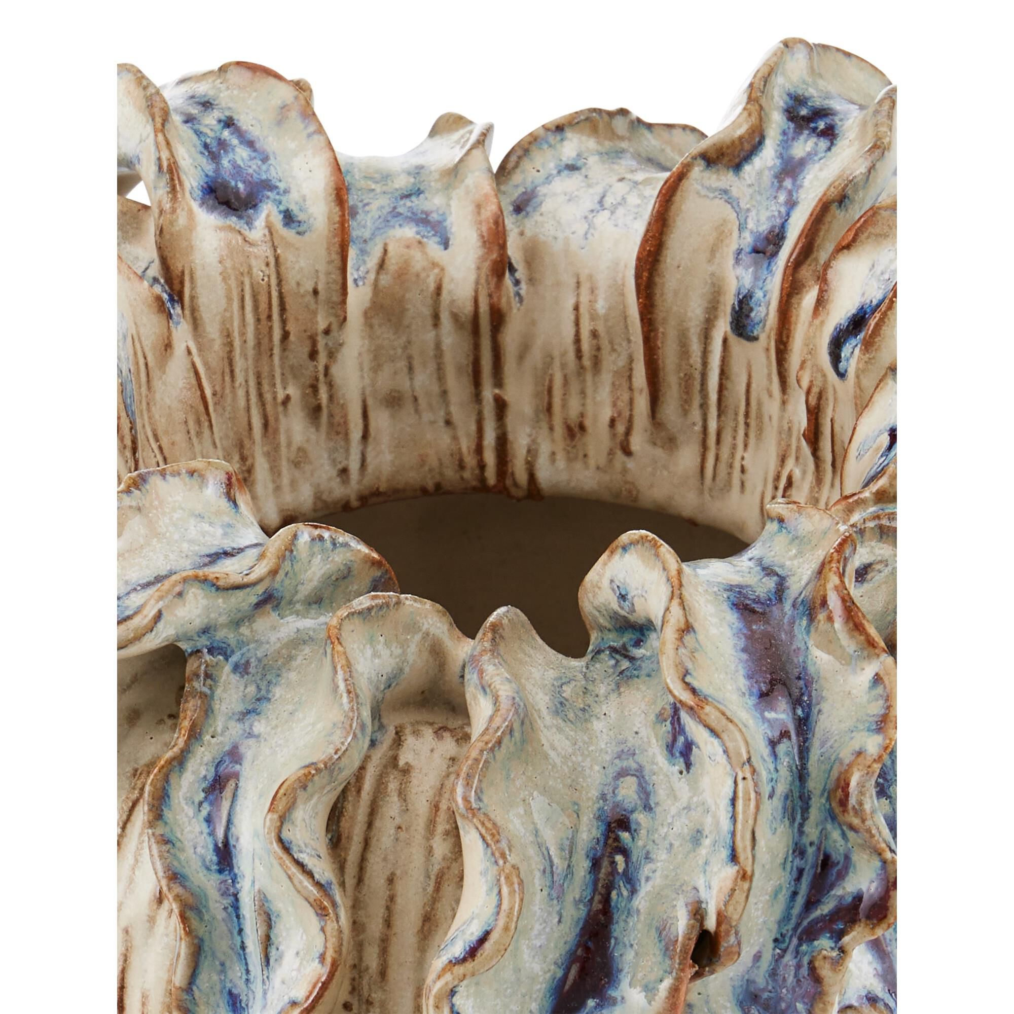 Tropical Crown Small 6 Inch Vase-Urn by Currey and Company