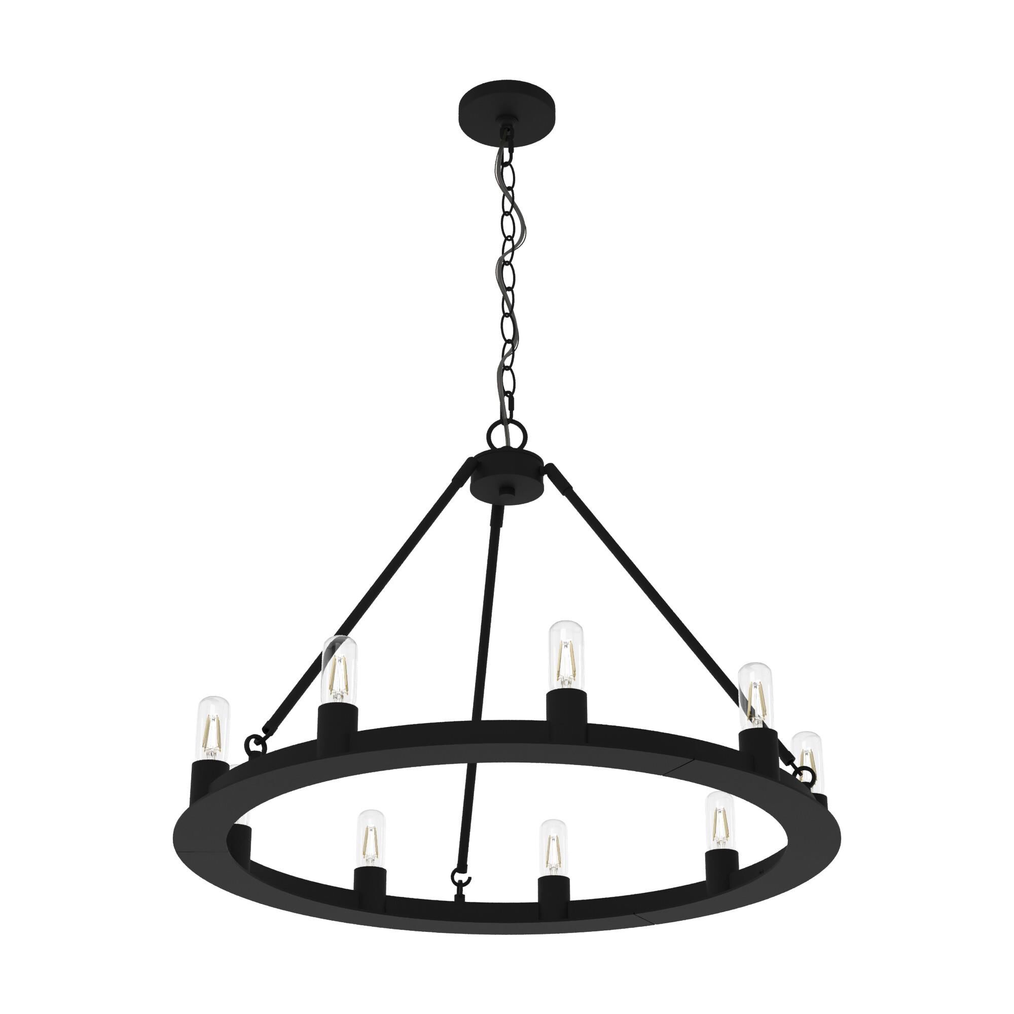 Saddlewood 30 Inch 9 Light Chandelier by Hunter Fan