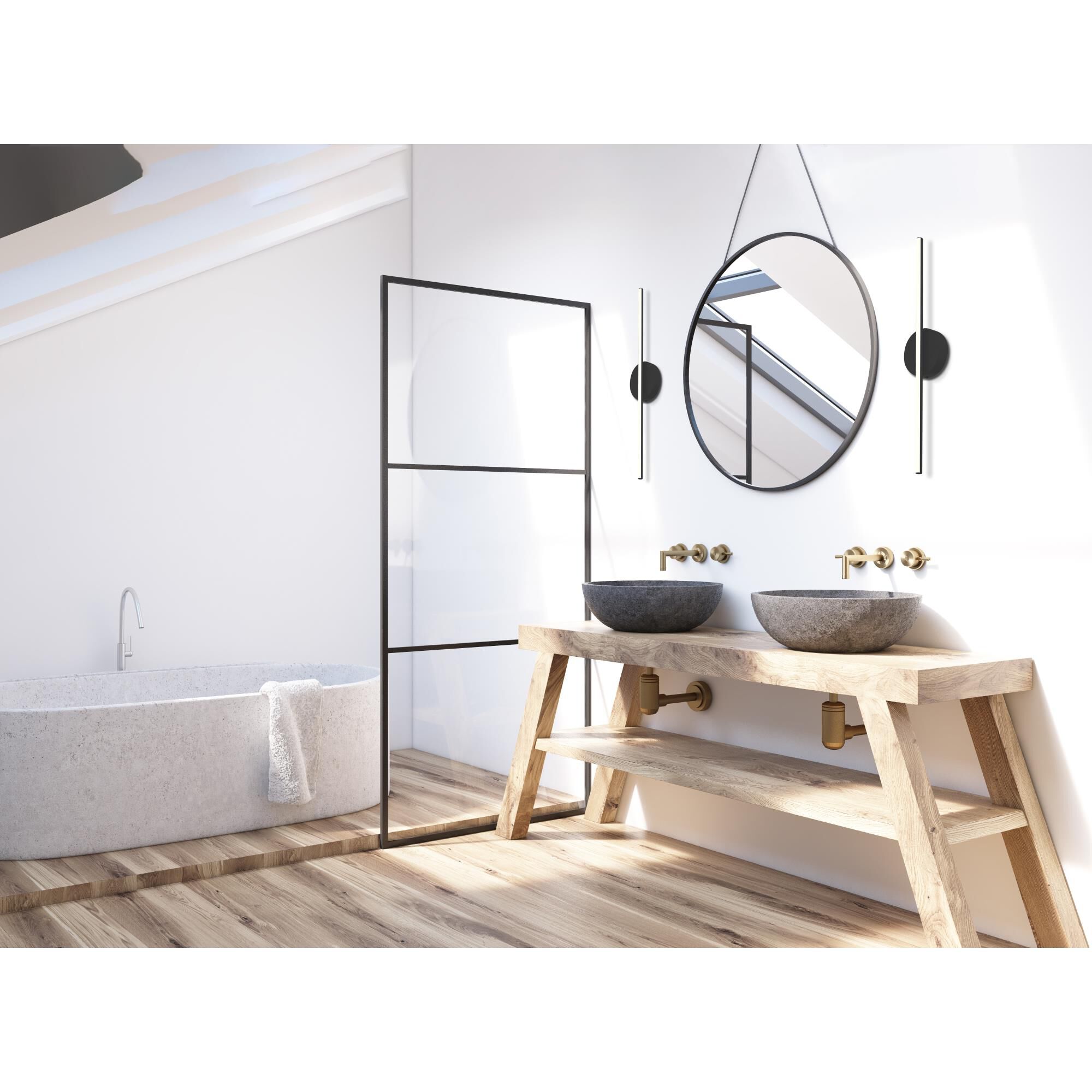 Chute 36 Inch Wall Sconce by Kuzco Lighting