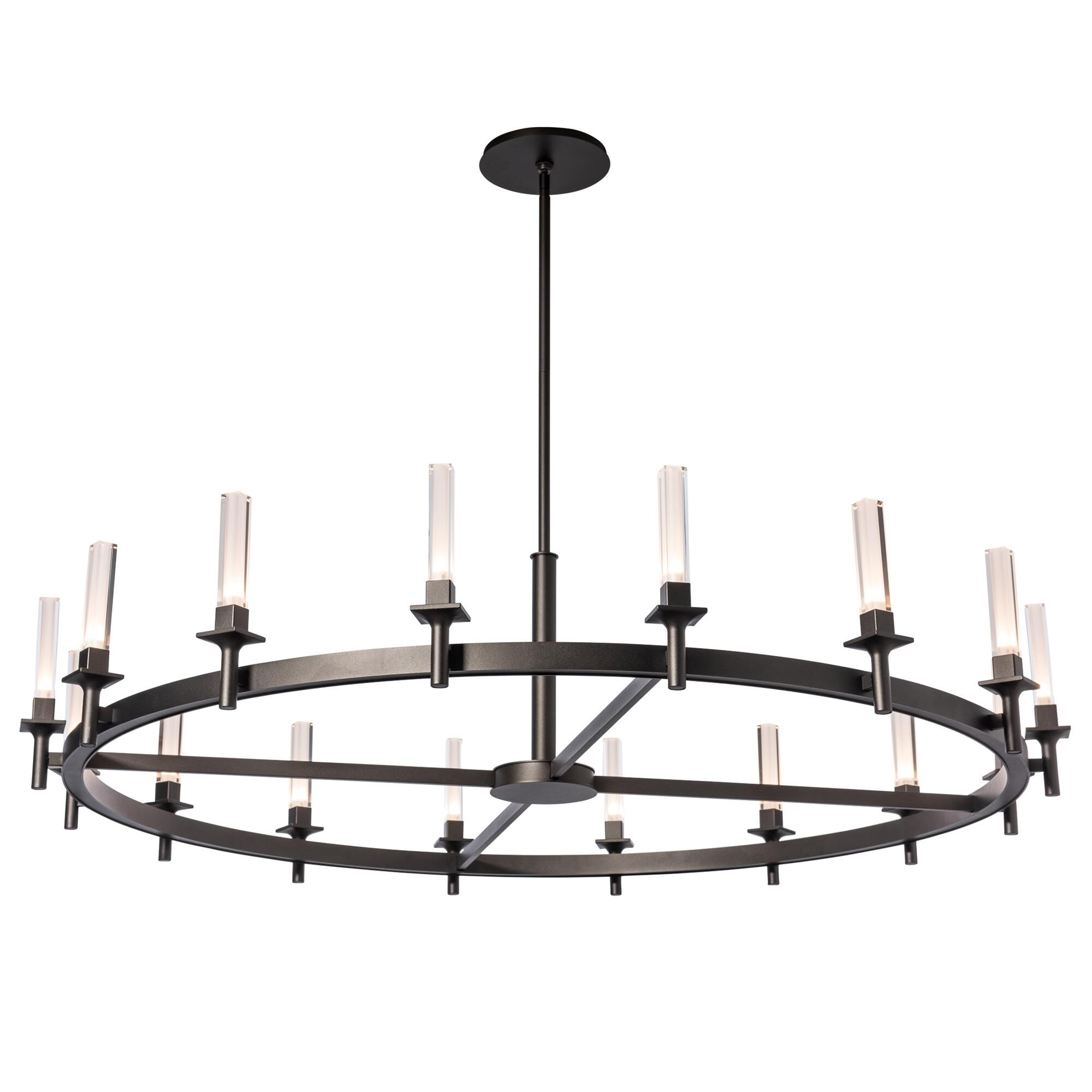 Shown in Oil Rubbed Bronze finish and Frosted shade