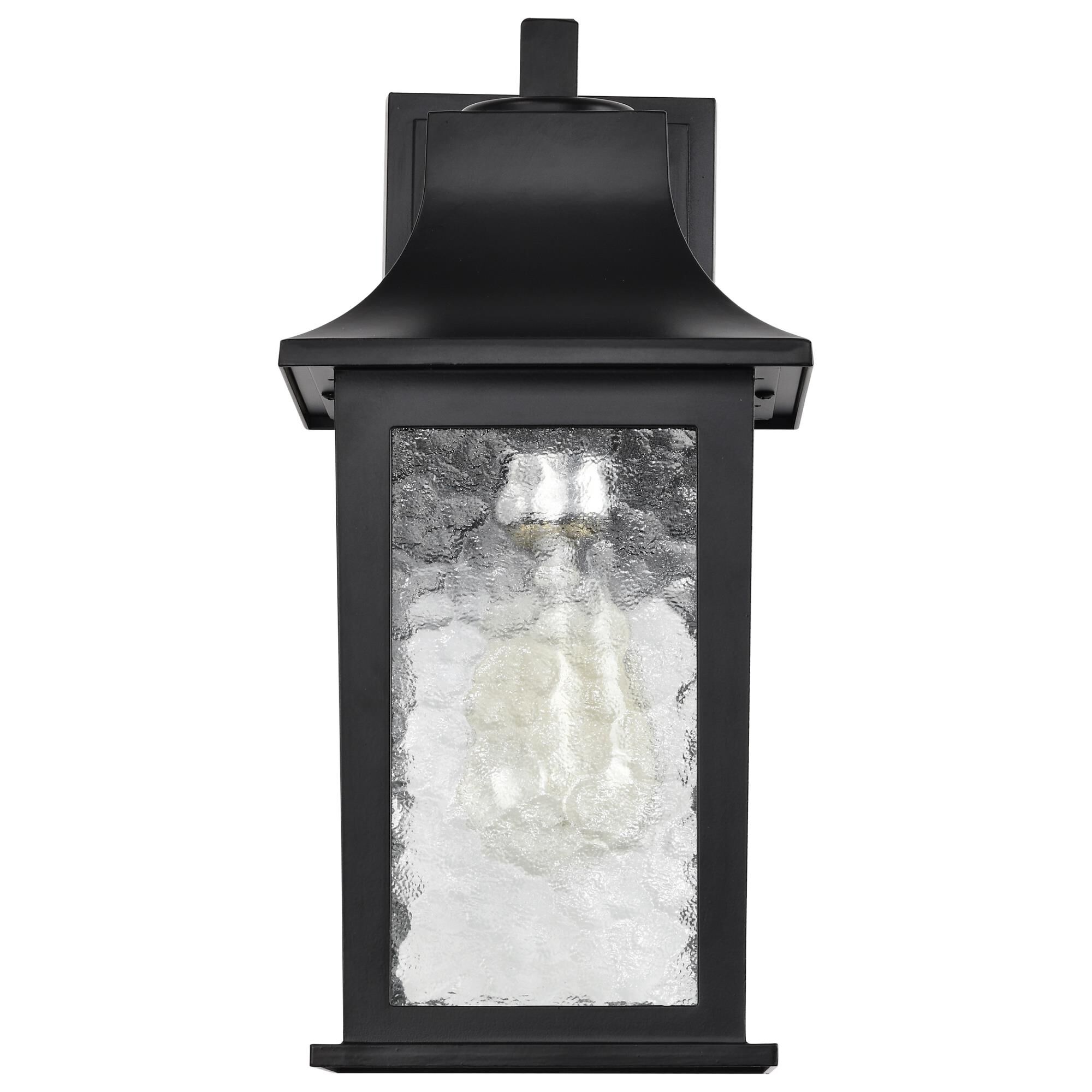 Shown in Matte Black finish and Water glass and Clear Water shade