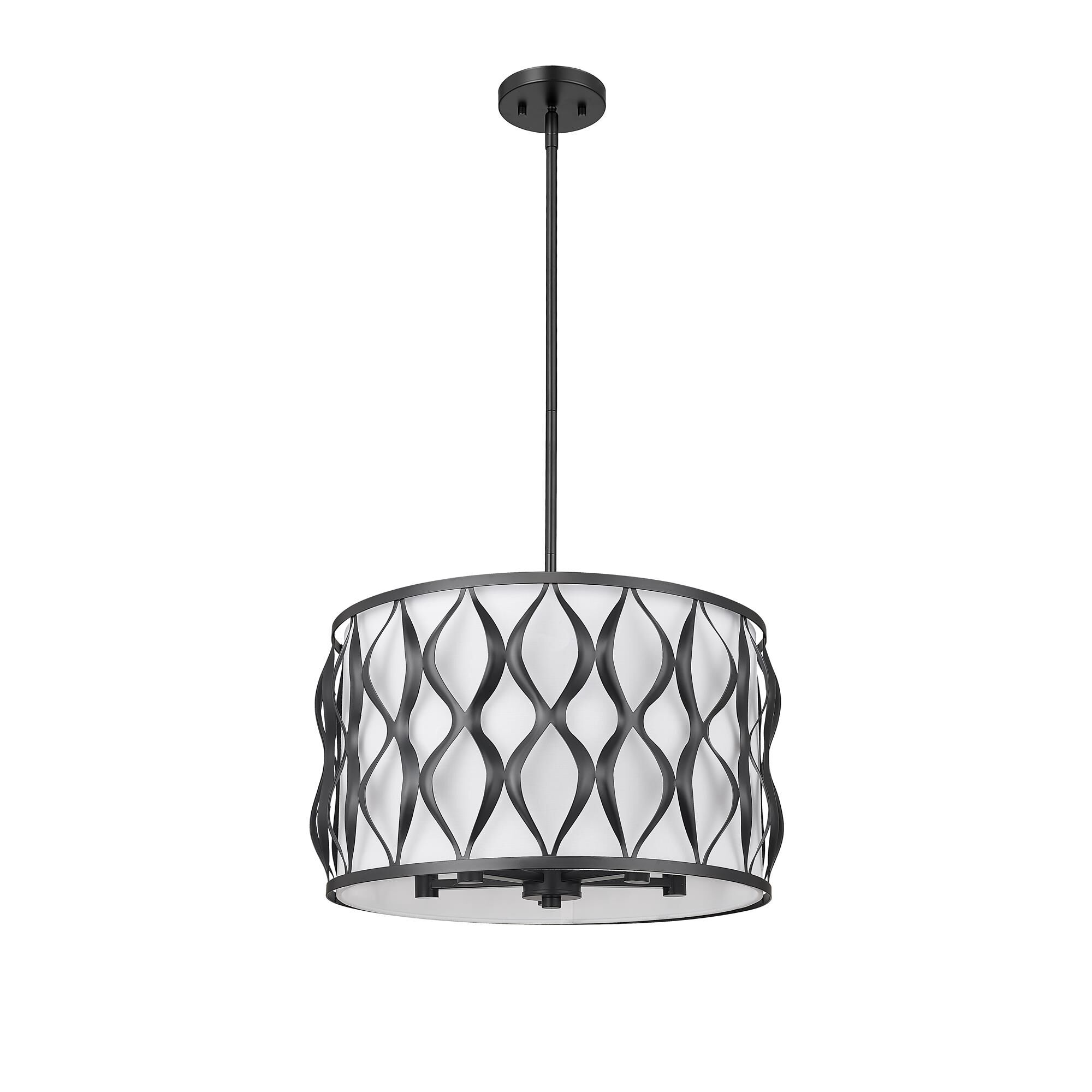 Shown in Matte Black finish and White glass