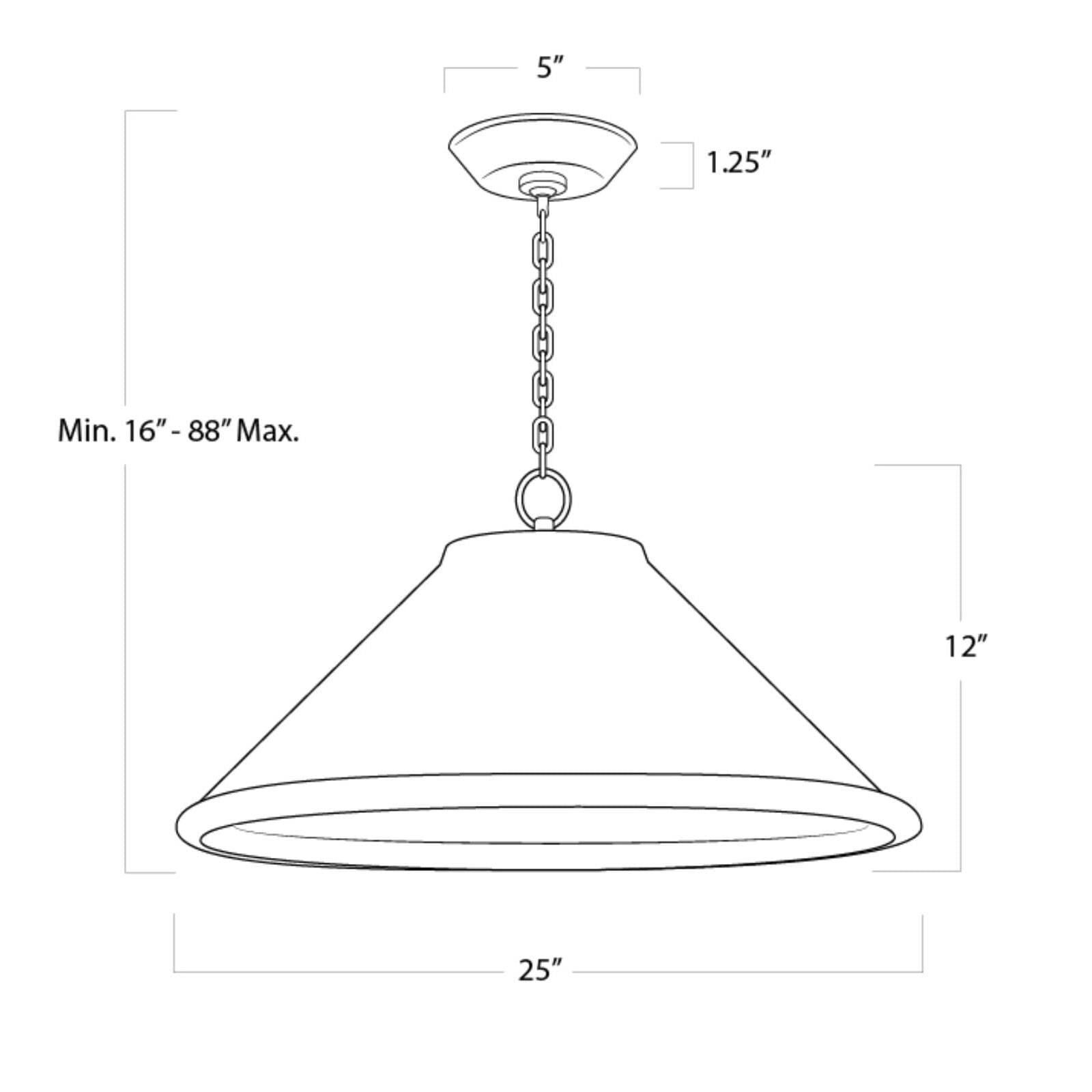 Billie 25 Inch Large Pendant by Regina Andrew
