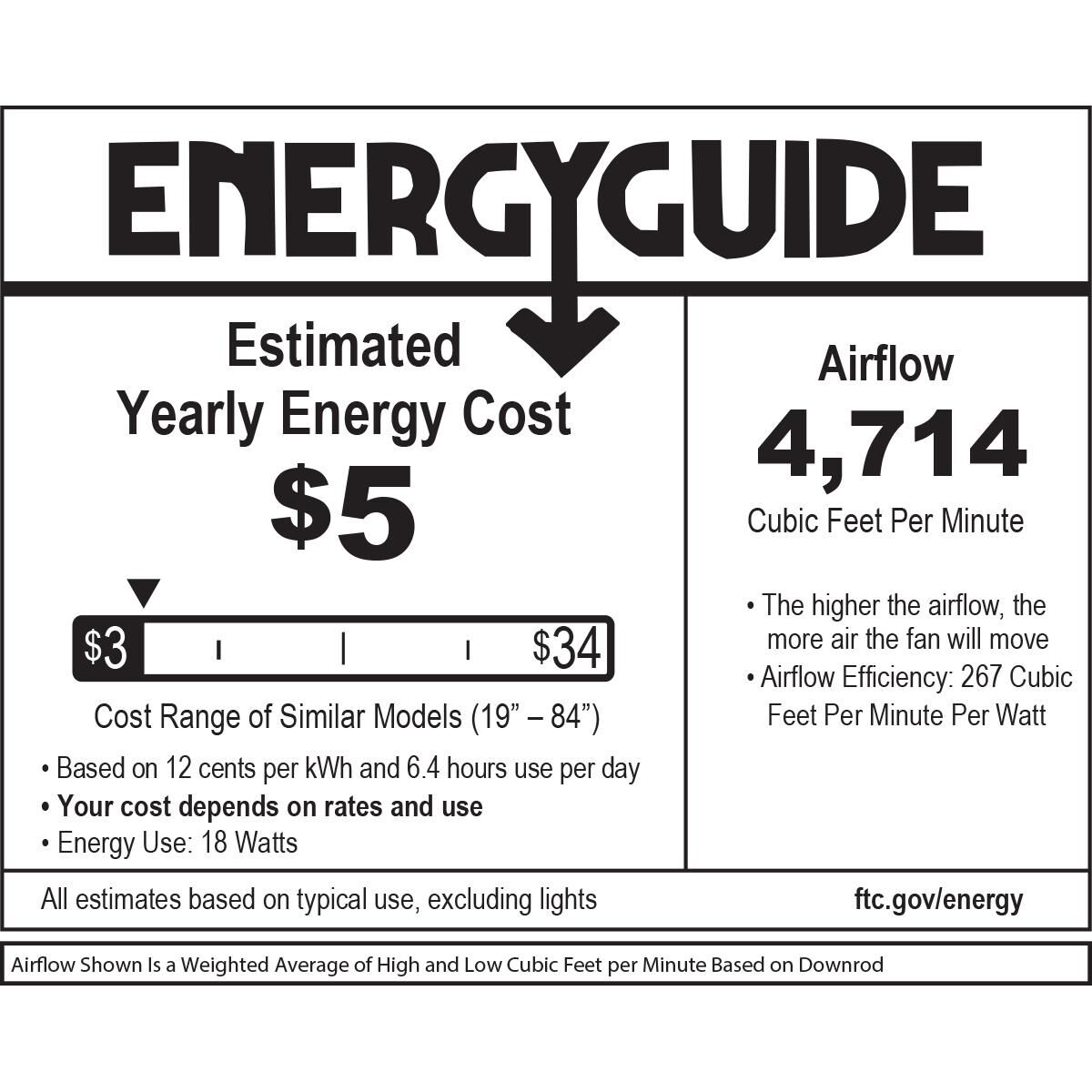 Hover Outdoor Rated 60 Inch Ceiling Fan with Light Kit by Hinkley Lighting