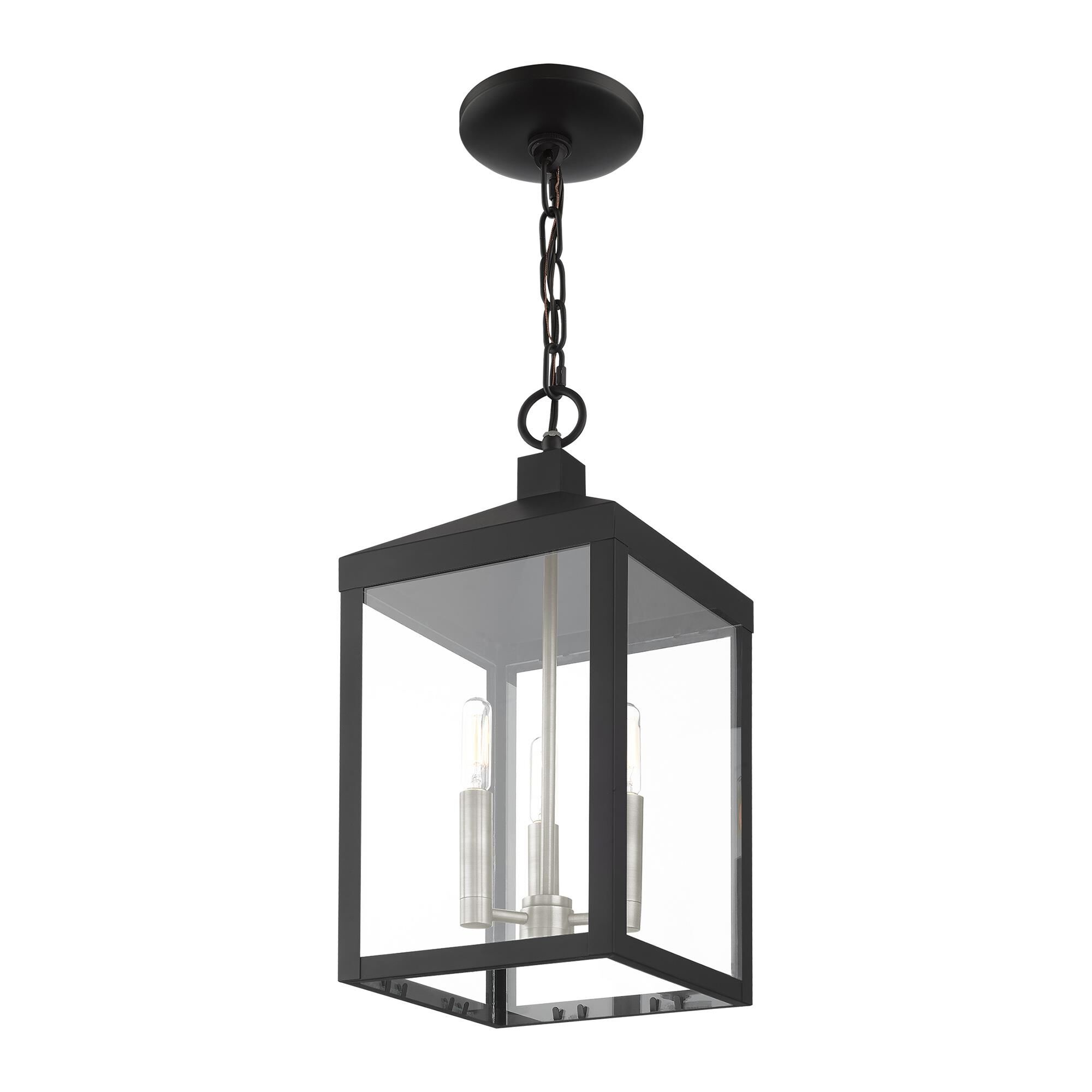 Nyack 18 Inch Tall 3 Light Outdoor Hanging Lantern by Livex Lighting