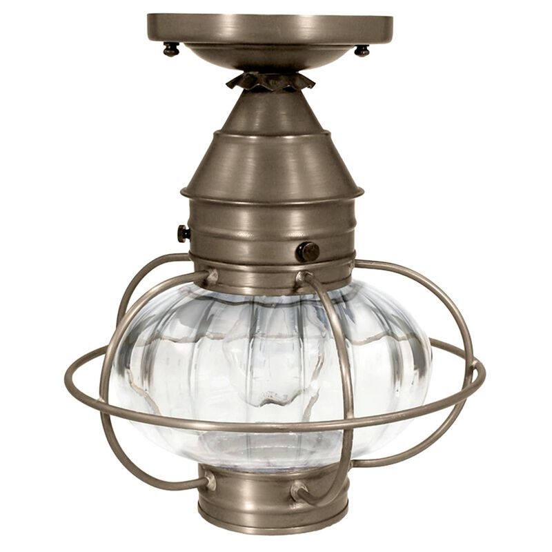 Onion 9 Inch Outdoor Flush Mount by Northeast Lantern