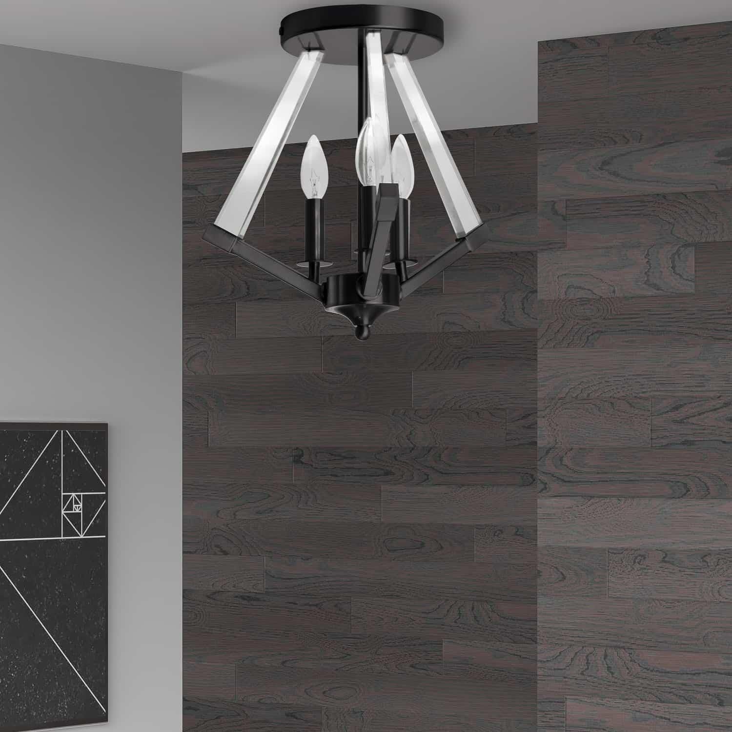 Aalto 15 Inch 3 Light Semi Flush Mount by Dainolite