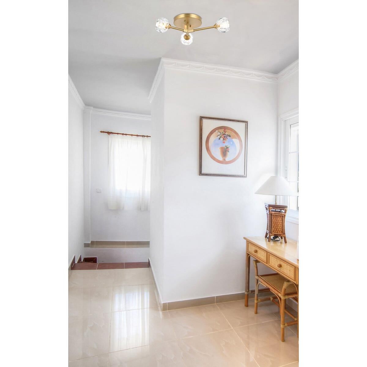 Zayne 17 Inch 3 Light LED Flush Mount by Elegant Lighting