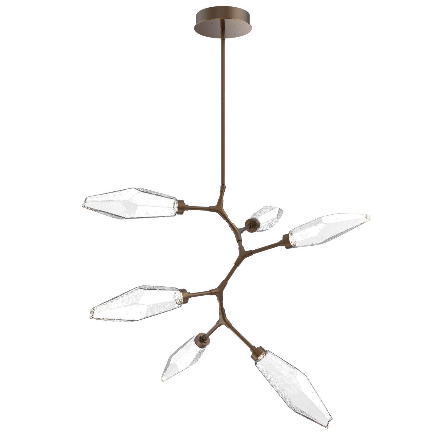 Shown in Flat Bronze finish and Chilled Clear glass