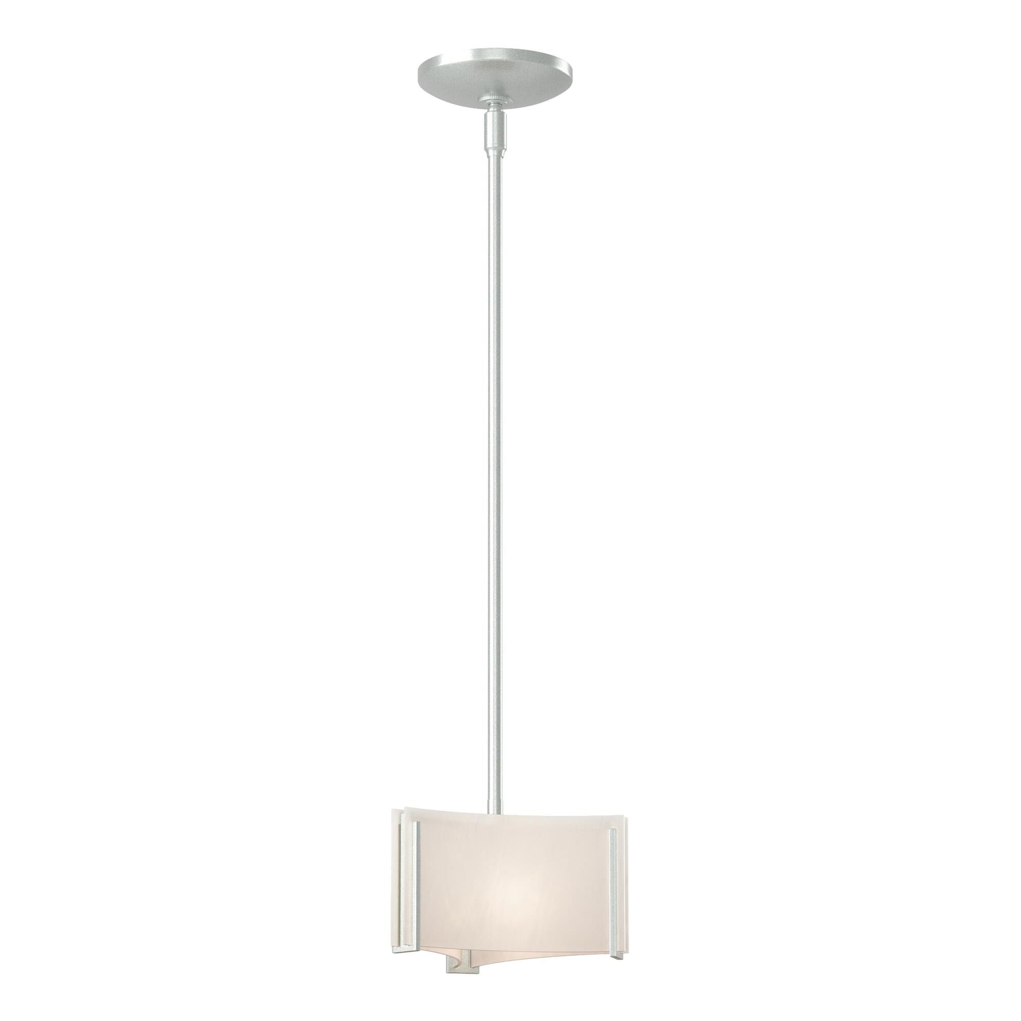 Shown in Vintage Platinum finish and White Art glass