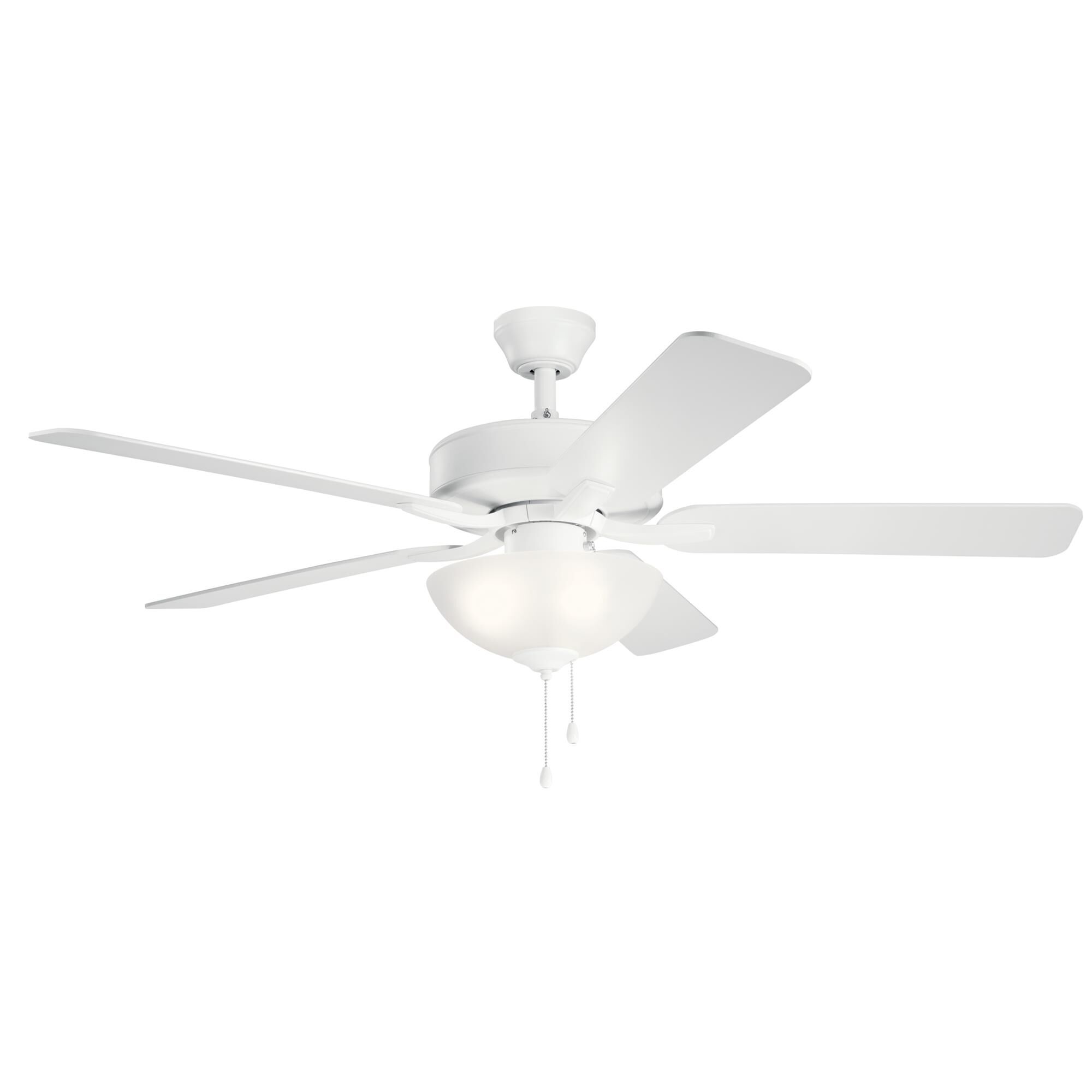 Shown in Matte White finish and White Etched glass