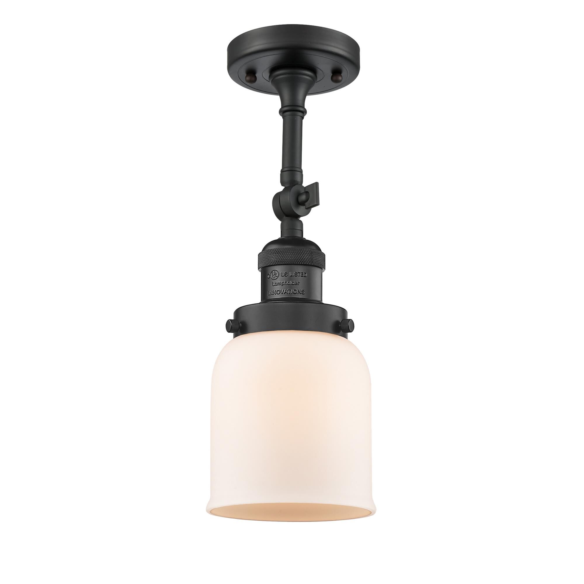 Shown in Matte Black finish and Frosted glass and None accent