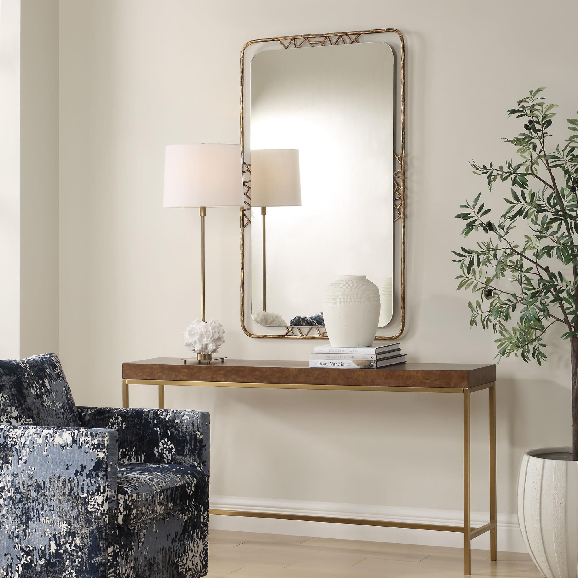 Shown in Bronze and Gold finish