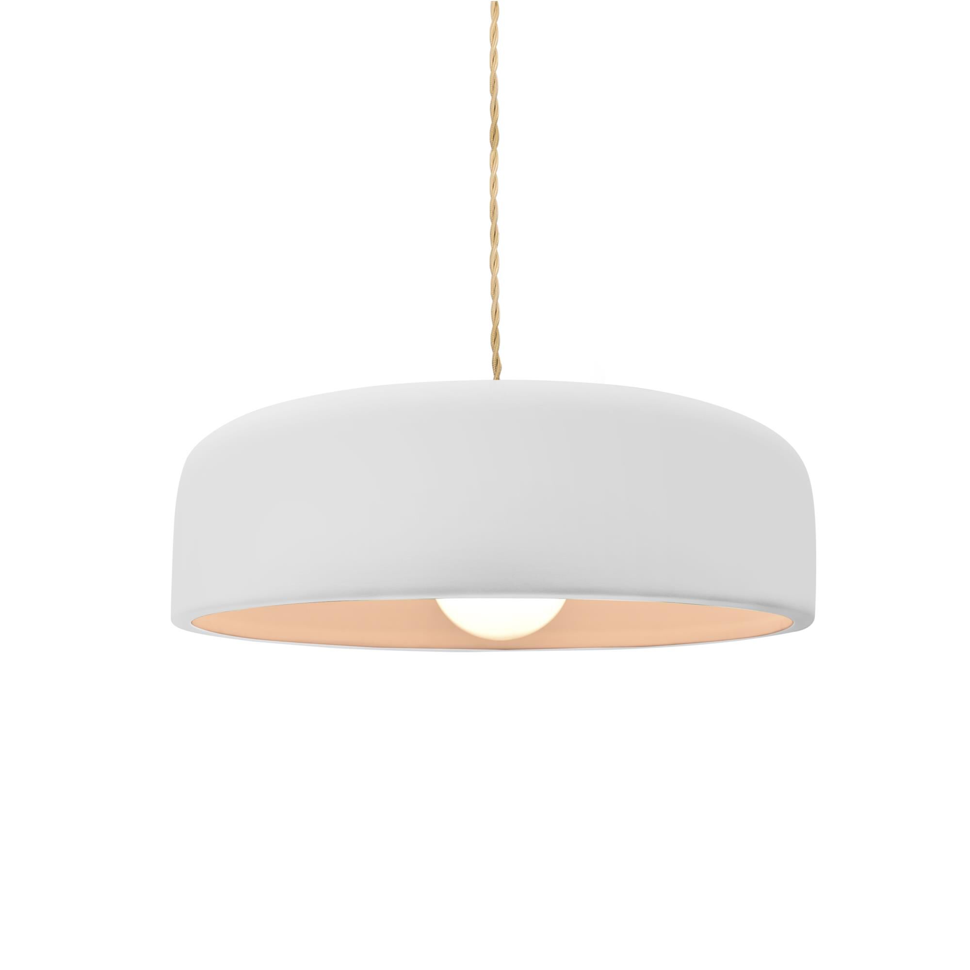 Shown in Matte Black finish and Bisque shade