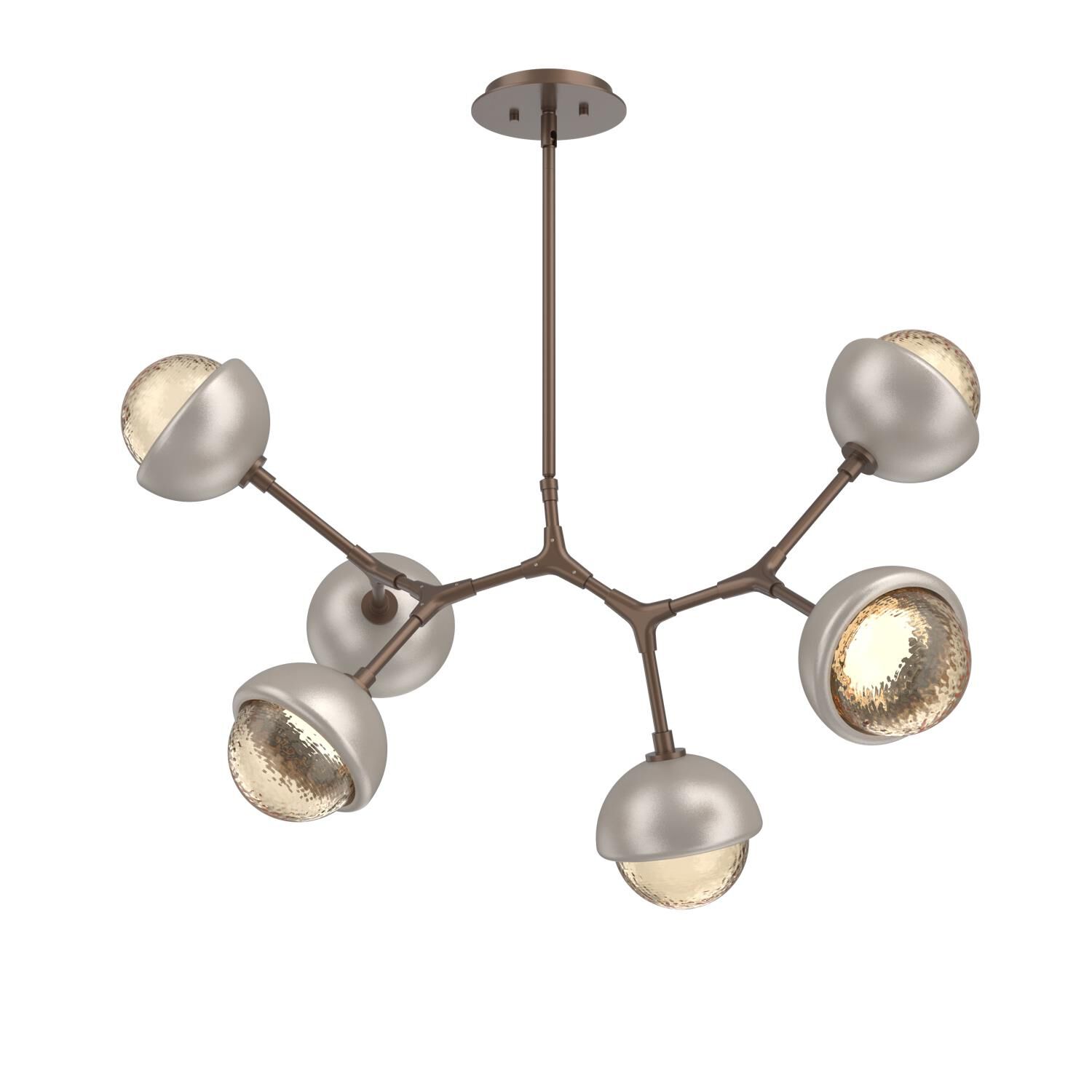 Levi Wilson Cabochon 31 Inch Linear Suspension Light by Hammerton Studio