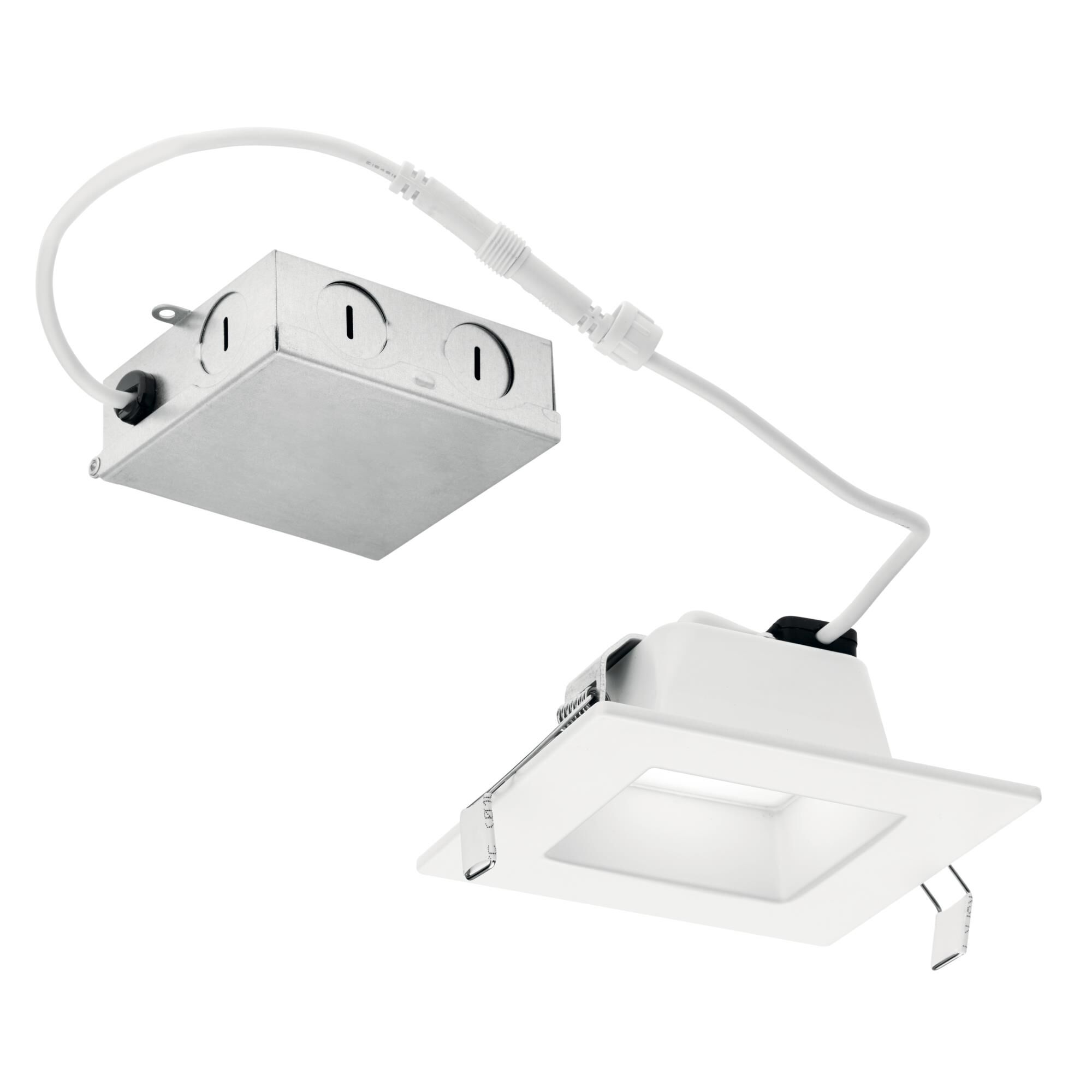 Shown in Textured White finish and Frosted glass