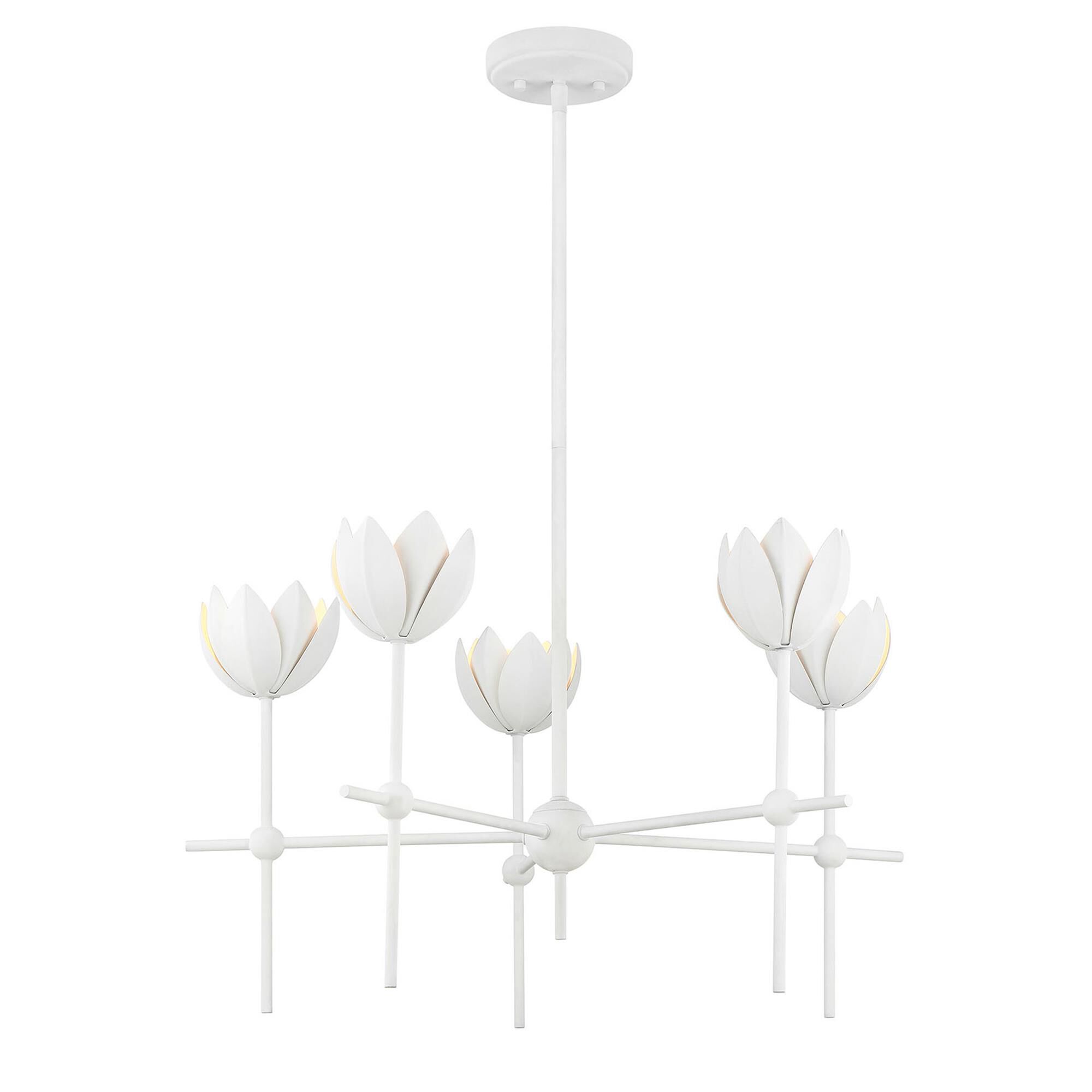 Shown in Bisque White finish and Metal shade