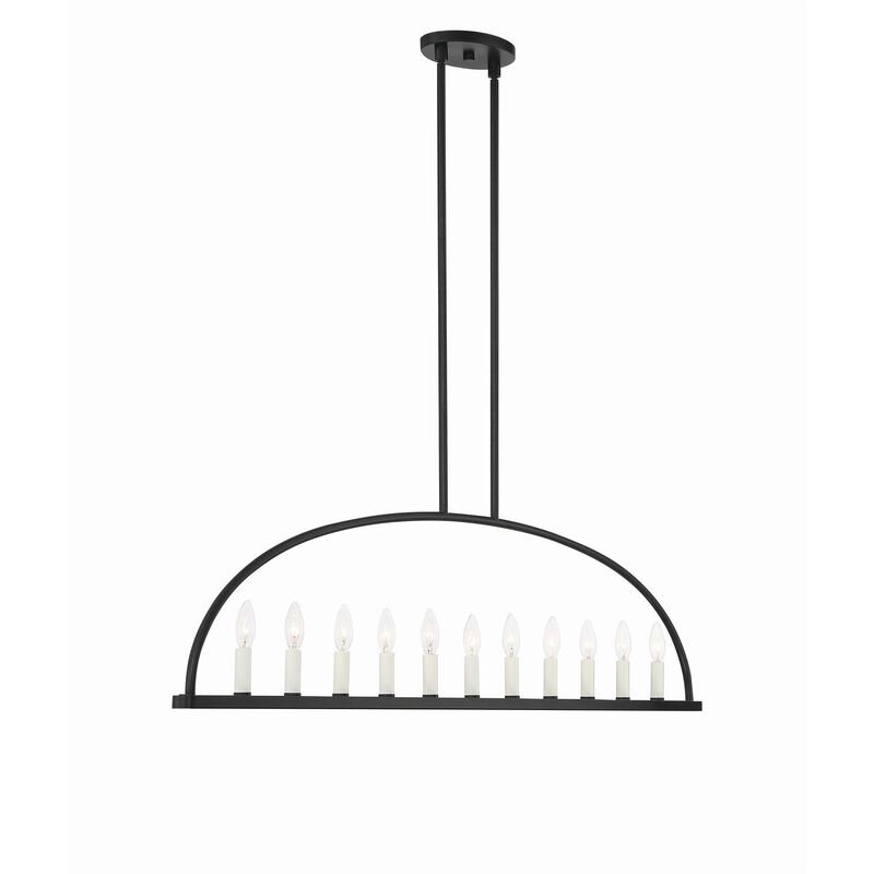 Abbott 54 Inch Linear Chandelier by Crystorama