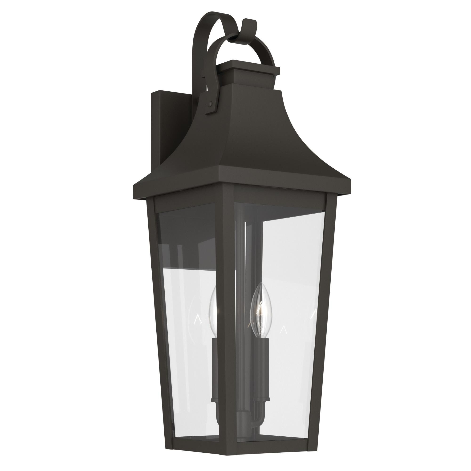 Shown in Olde Bronze finish and Clear glass