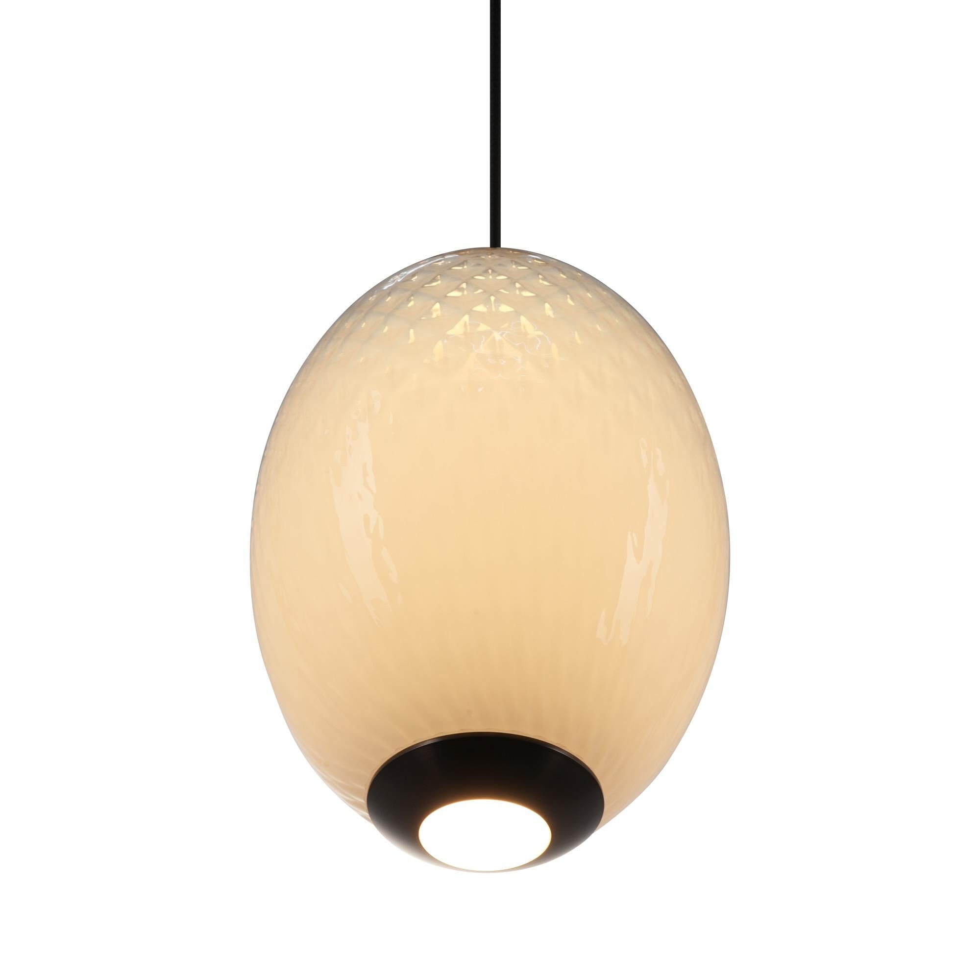 Shown in White finish and Diamond glass