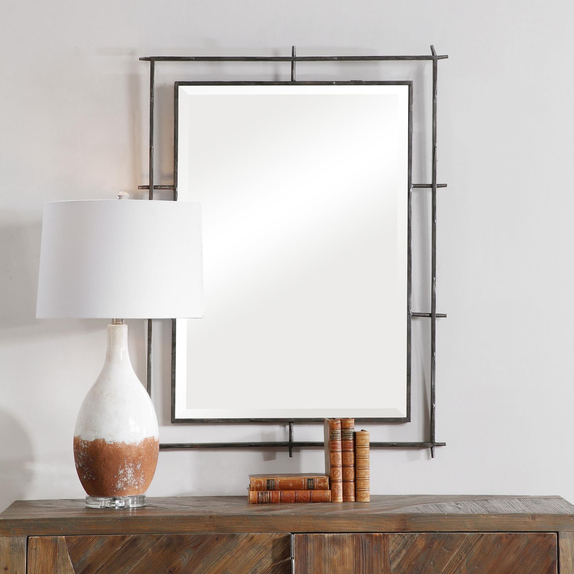 Uttermost Ironworks Industrial Mirror Decorative Mirrors by Uttermost