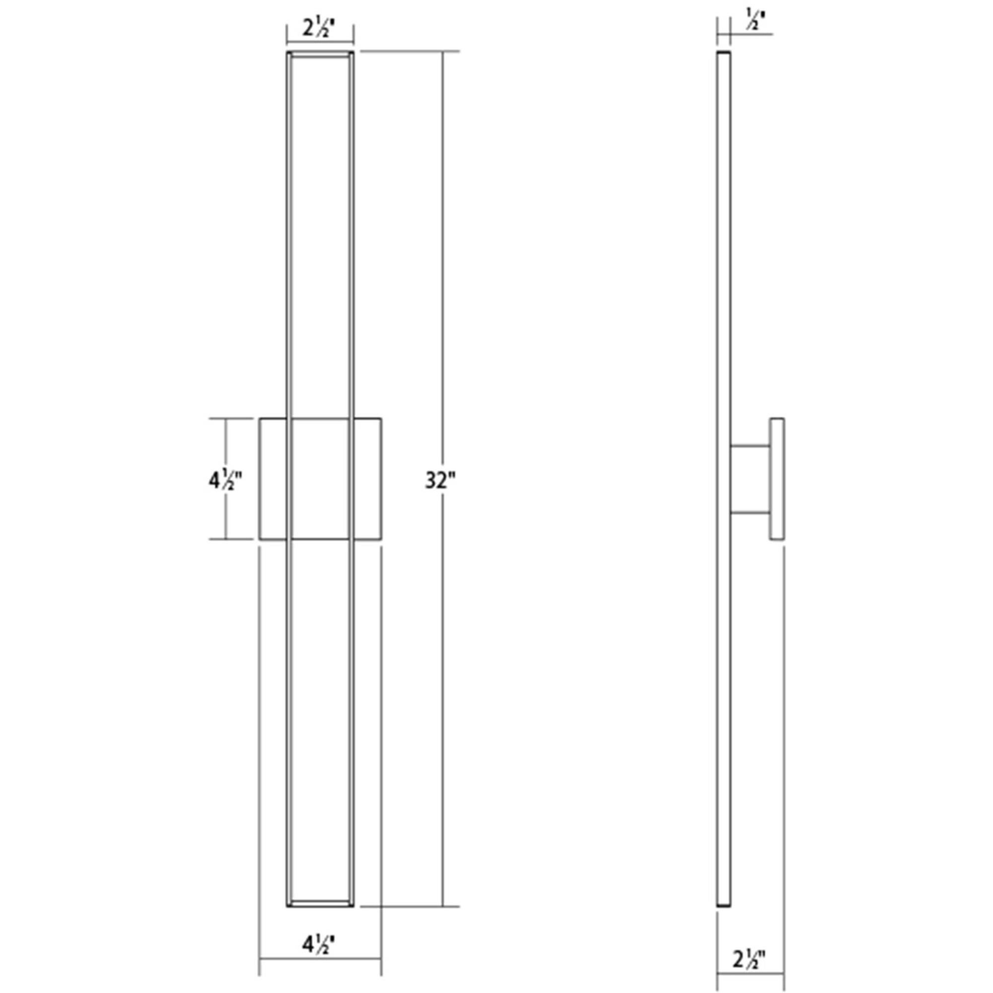 Planes 32 Inch LED Wall Sconce by SONNEMAN - Clearance