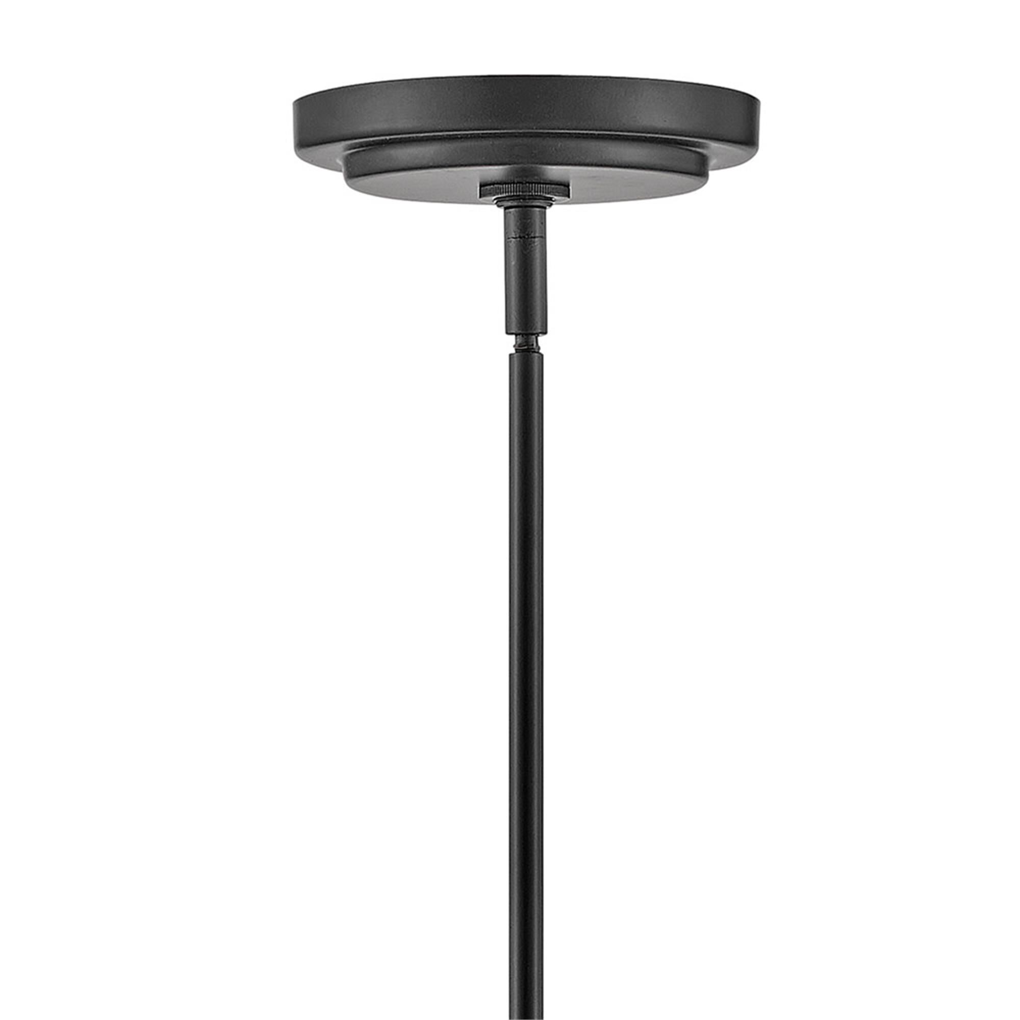 Shown in Satin Black finish and Clear Seedy glass