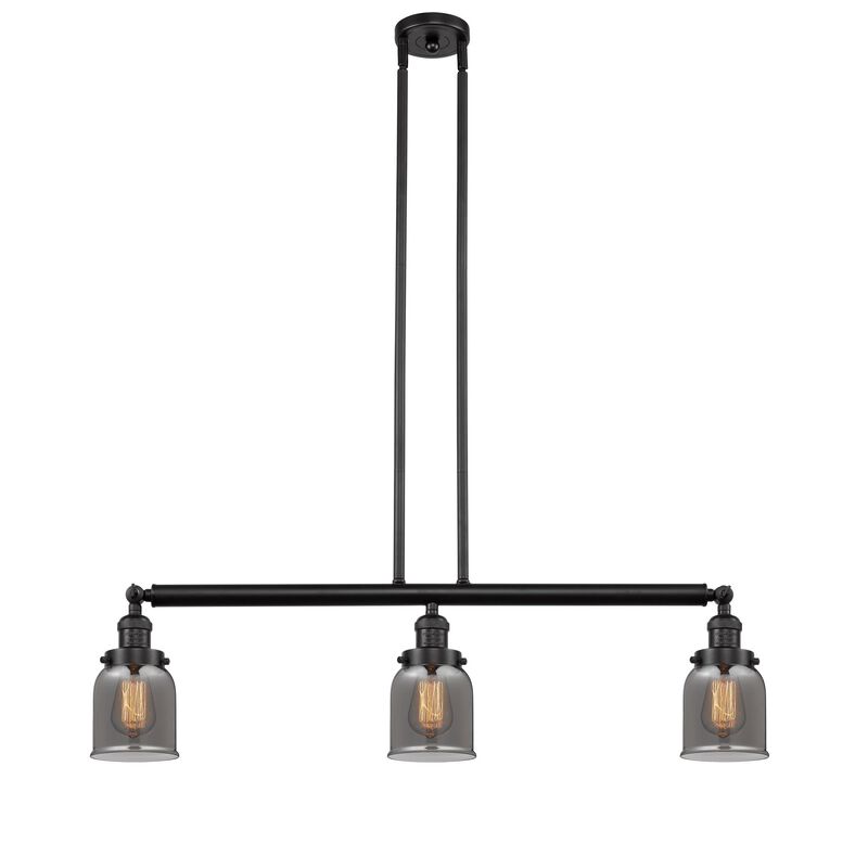 Bruno Marashlian Small Bell 36 Inch 3 Light Linear Suspension Light by Innovations Lighting