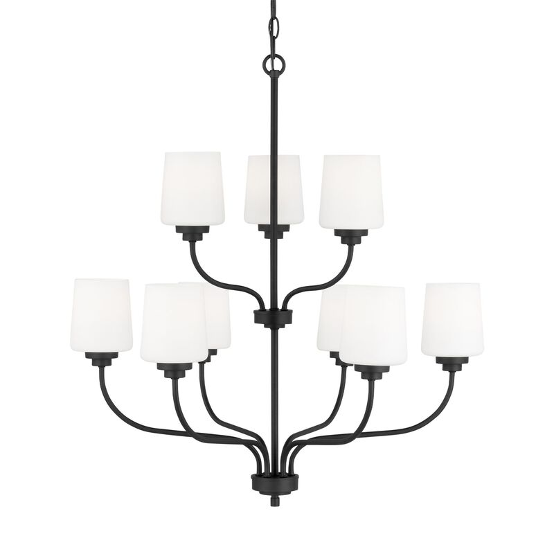Windom 28 Inch 9 Light Chandelier by Generation Lighting