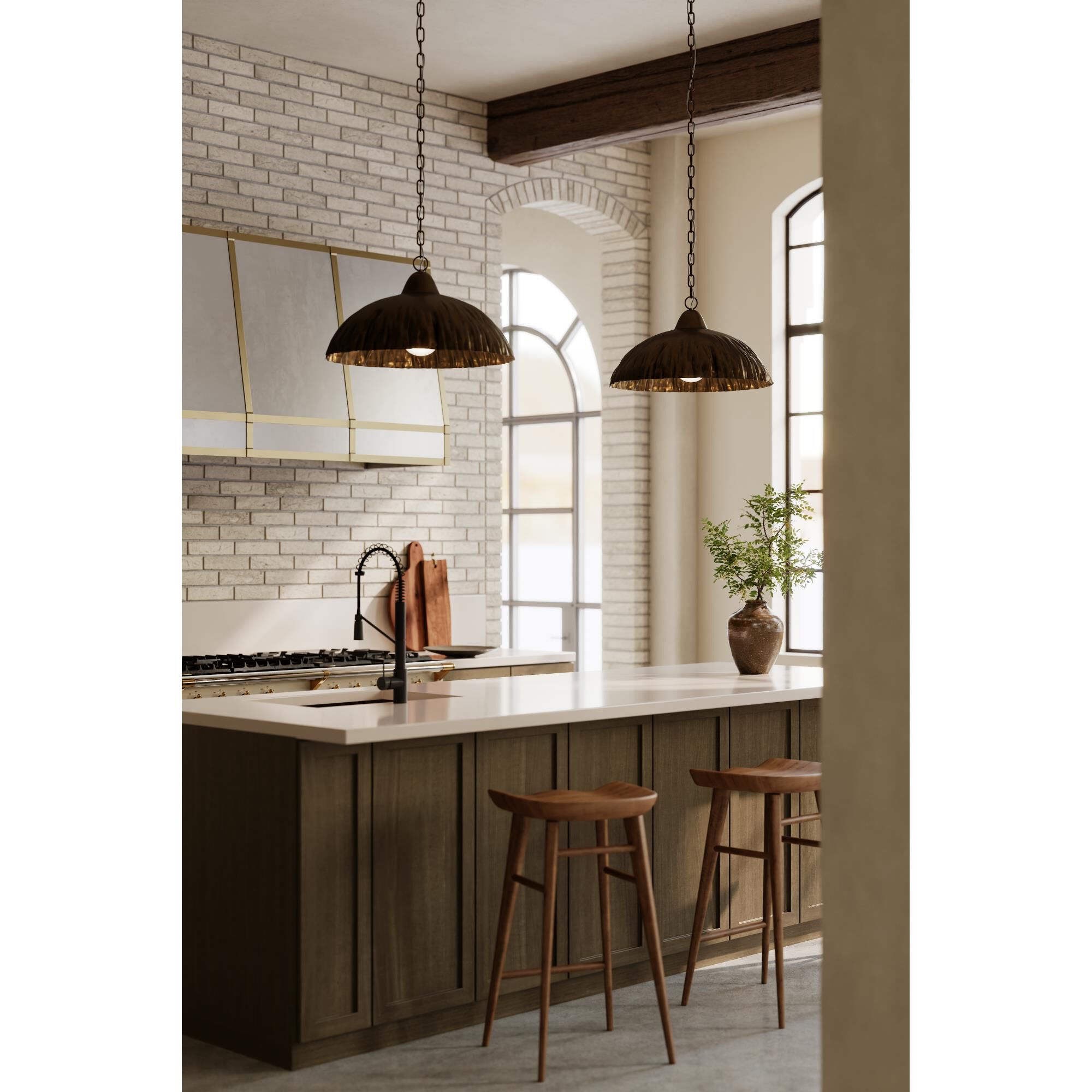 Shown in Antique Brass finish