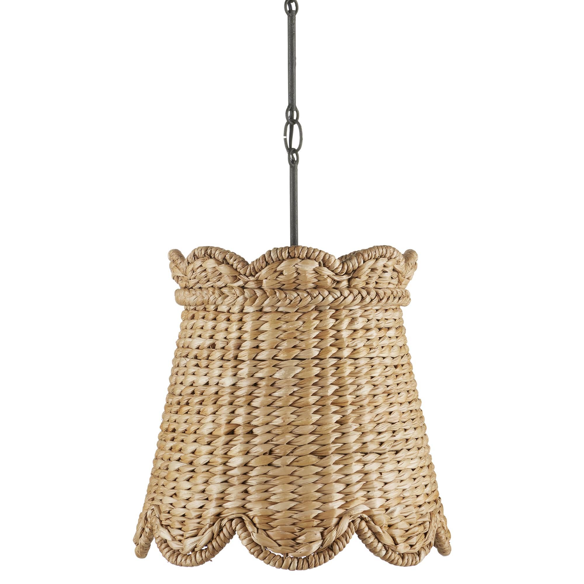 Shown in Natural finish and Natural Water Hyacinth shade