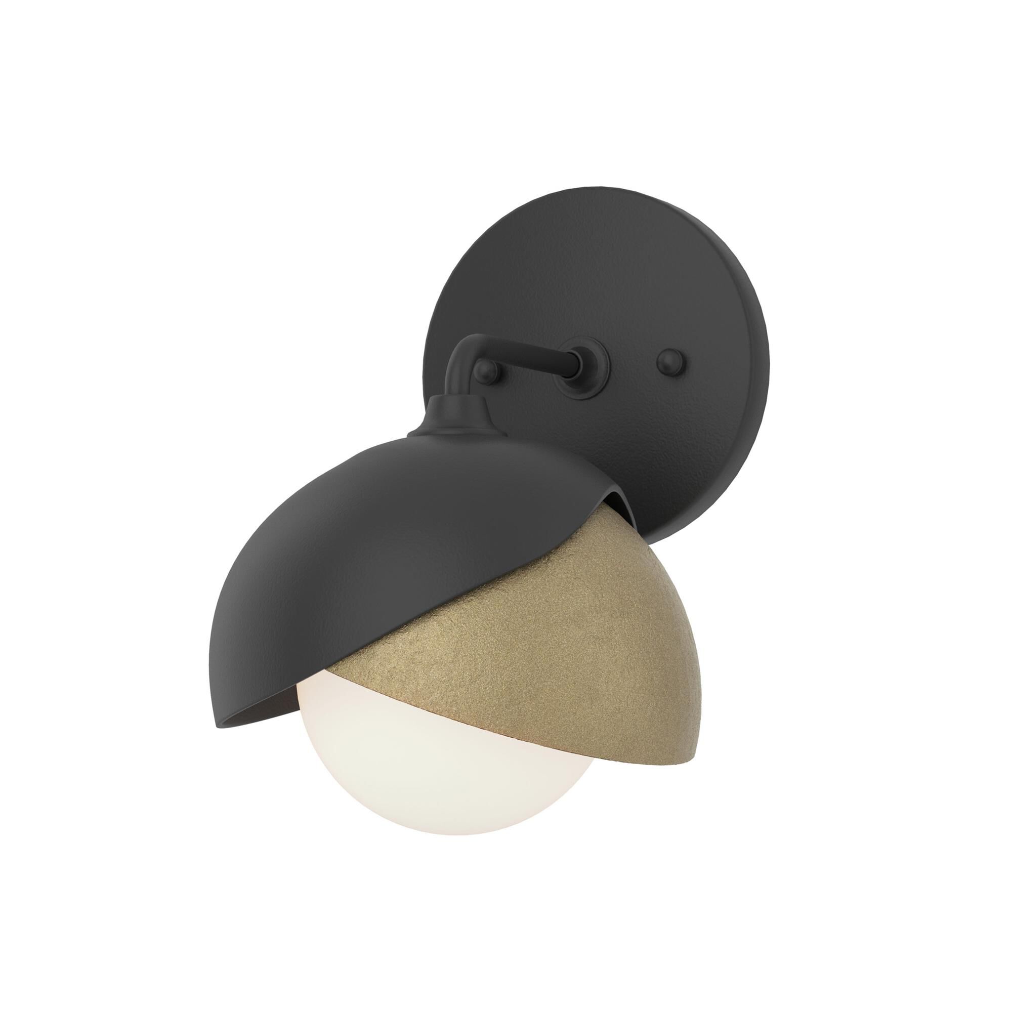 Shown in Black finish and Opal glass and Soft Gold (84) accent