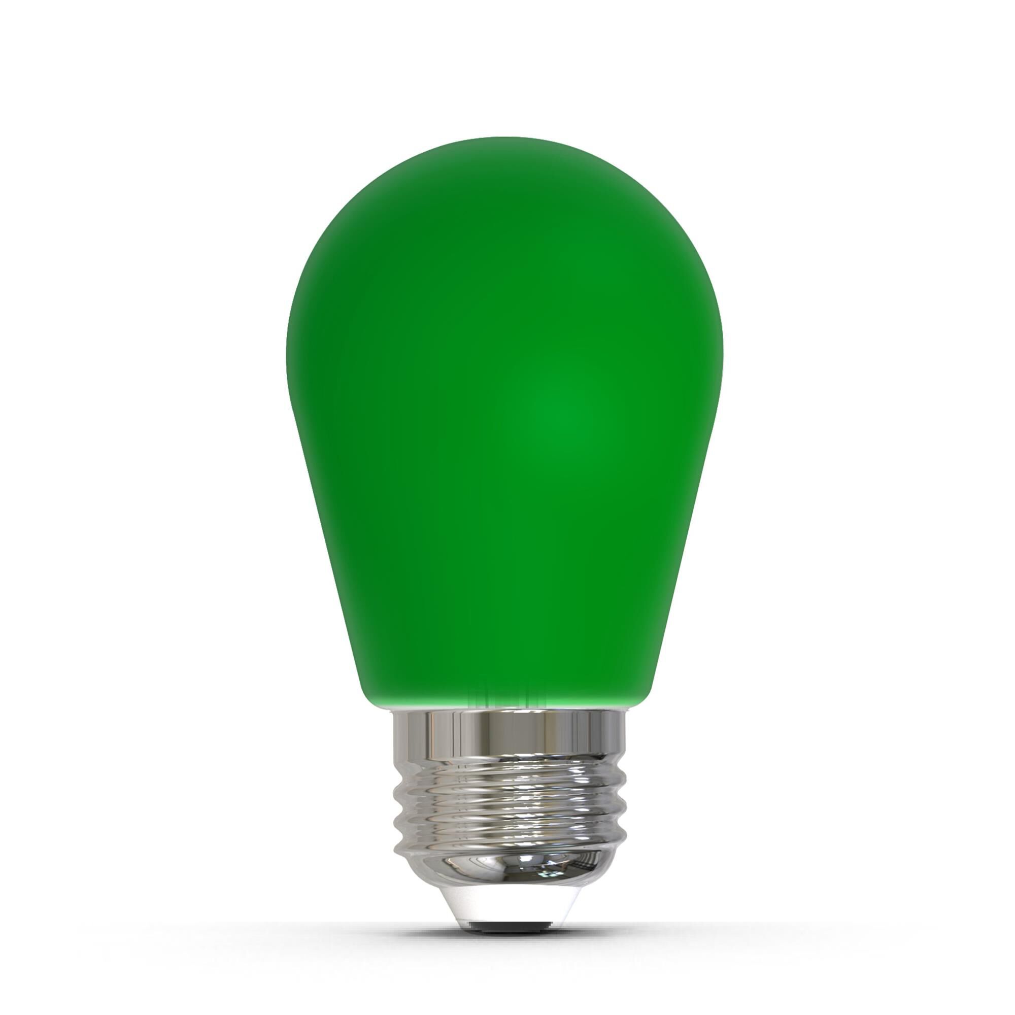 Ceramic Green S14 Base E26 LED Light Bulb,