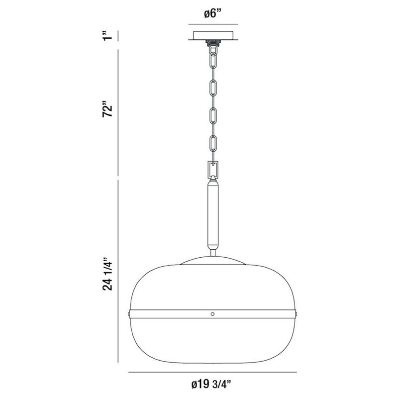 Nottingham Medium Pendant Light by Eurofase Lighting