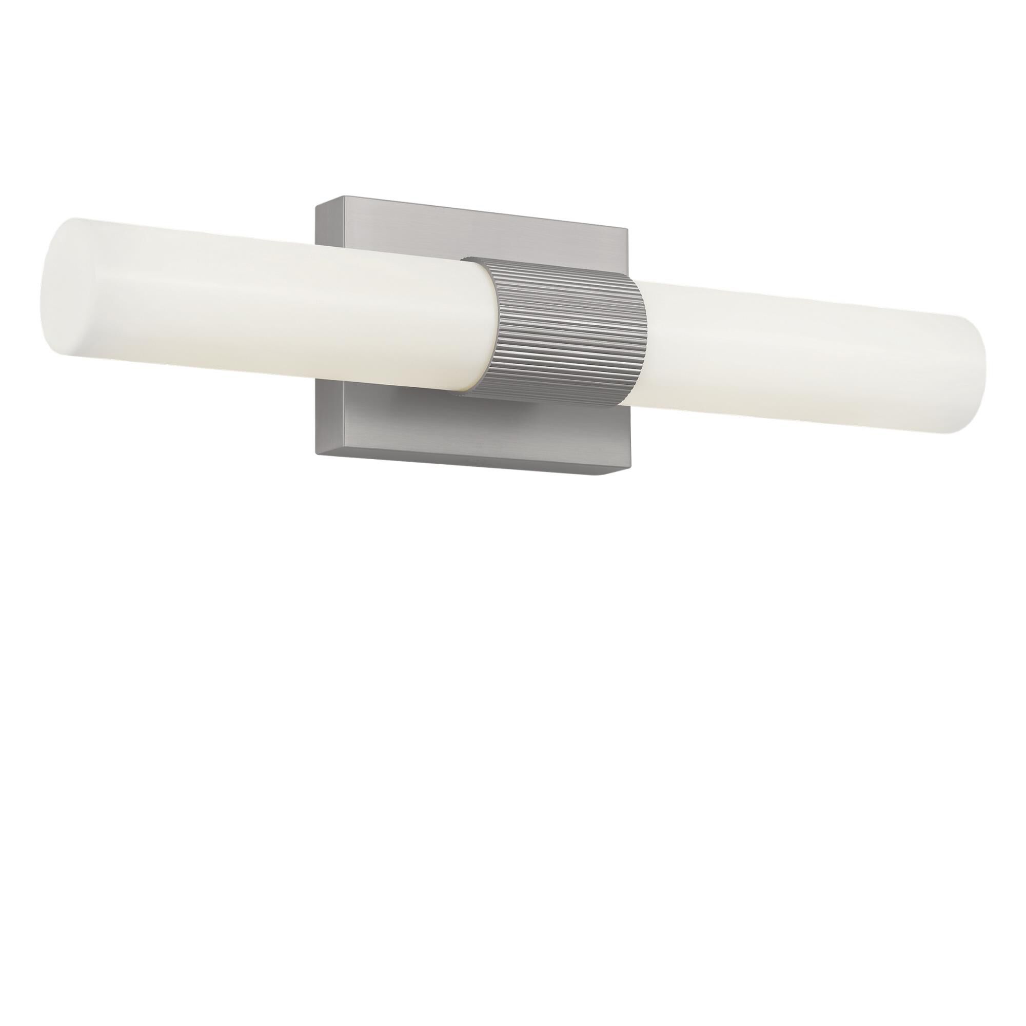 Shown in Brushed Nickel finish and White Acrylic shade