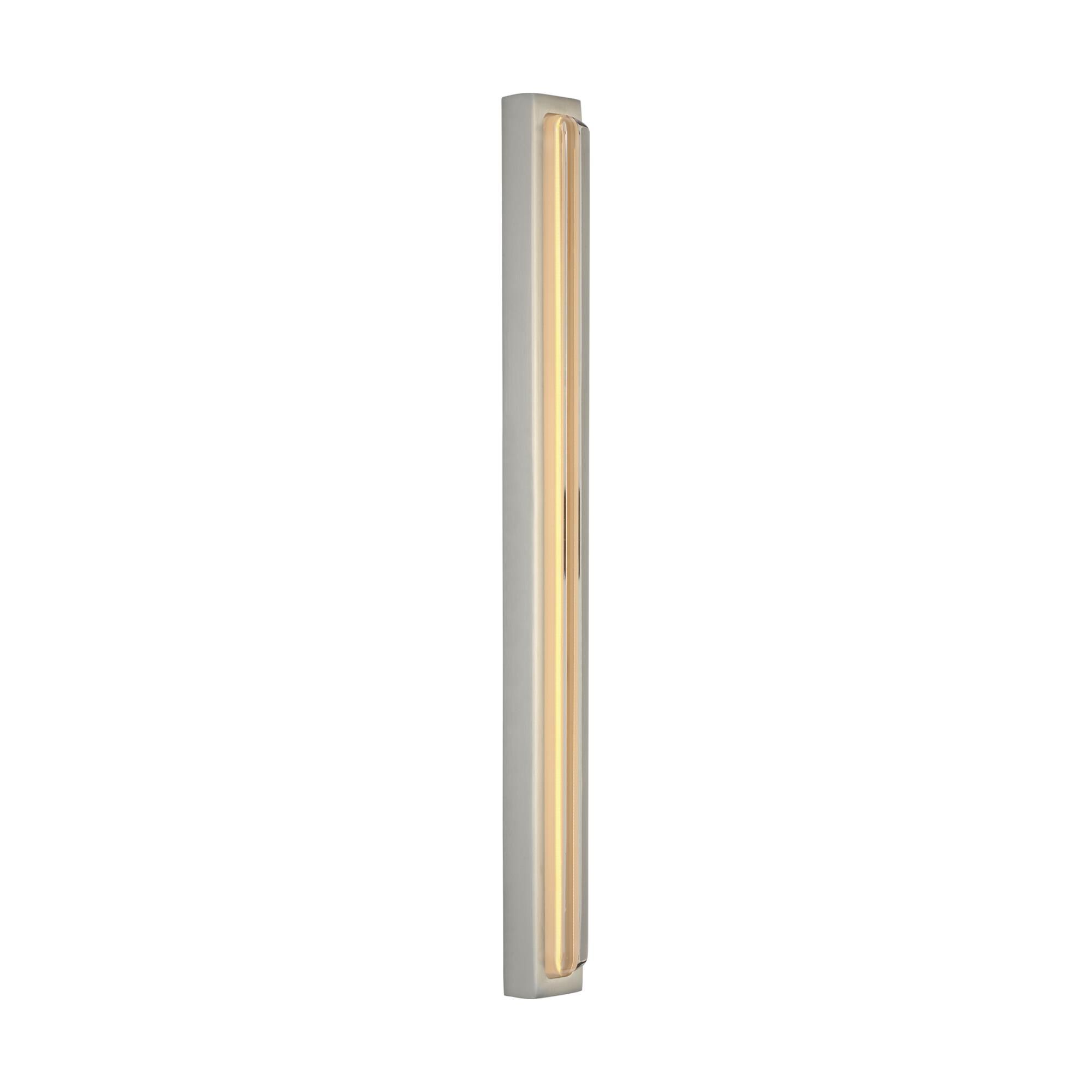 Shown in Satin Nickel finish and Clear Crystal glass