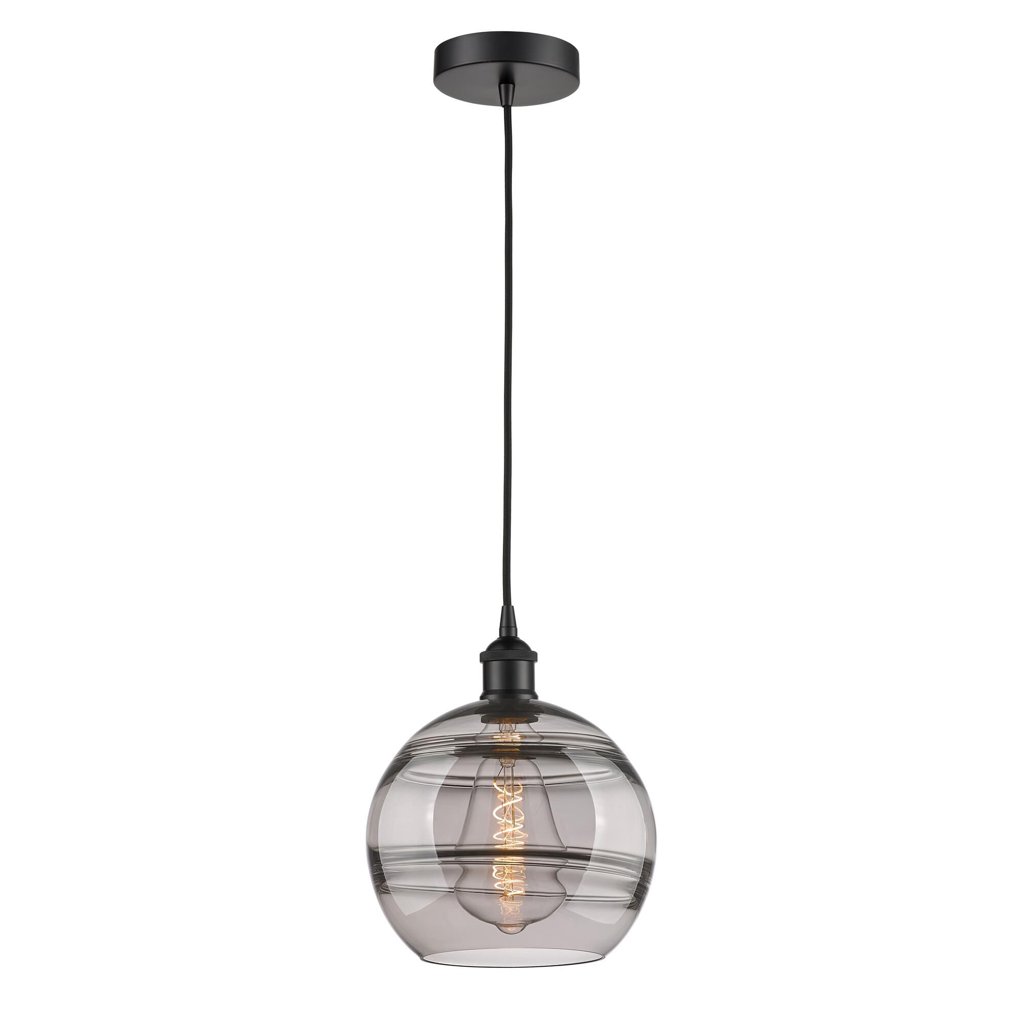 Shown in Matte Black finish and Light Smoke glass