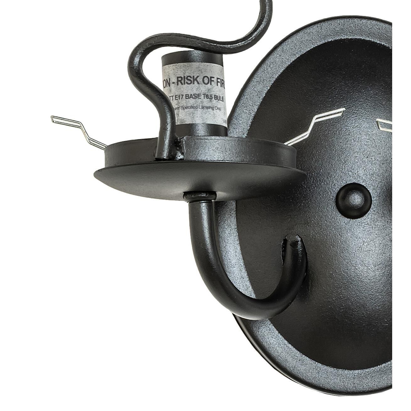 Shown with Amber /Acrylic;Black Metal Finish glass