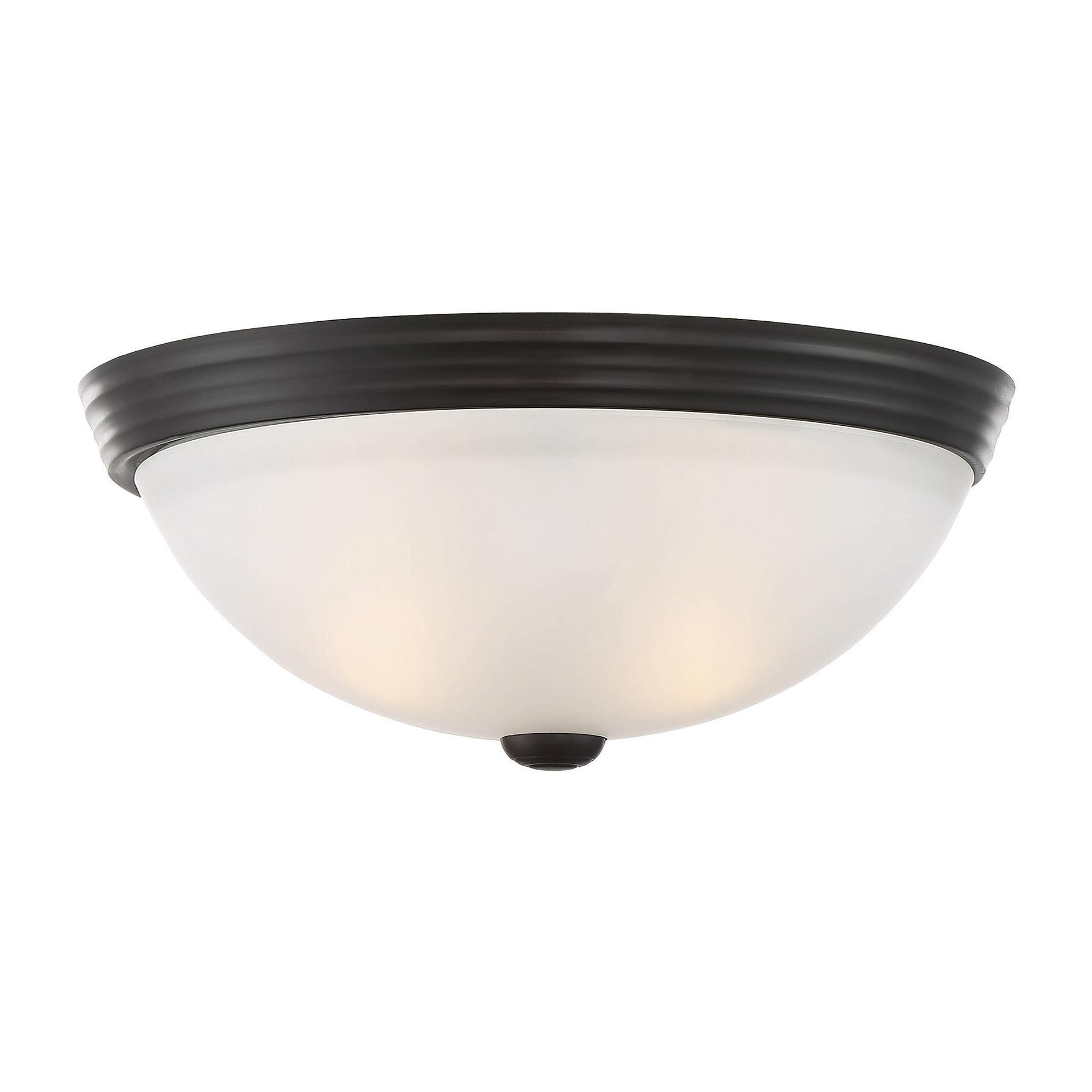 Shown in English Bronze finish and White Etched glass