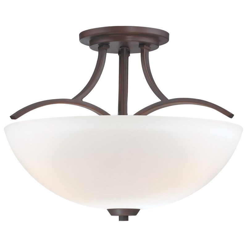 Overland Park 16 Inch Semi Flush Mount by Minka Lavery