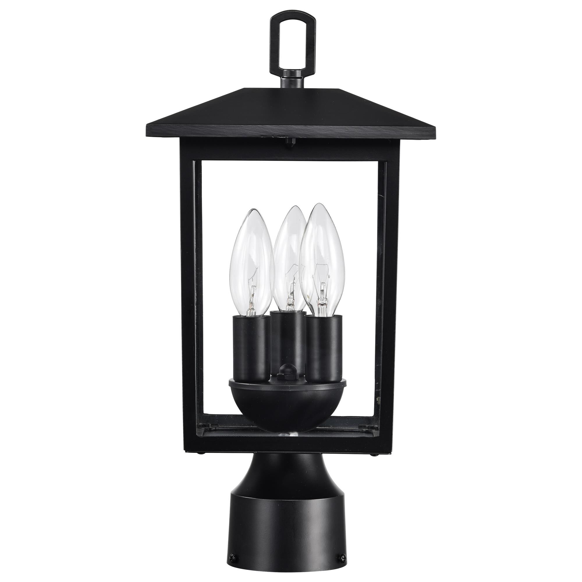 Jamesport 15 Inch Tall 3 Light Outdoor Post Lamp by Nuvo Lighting