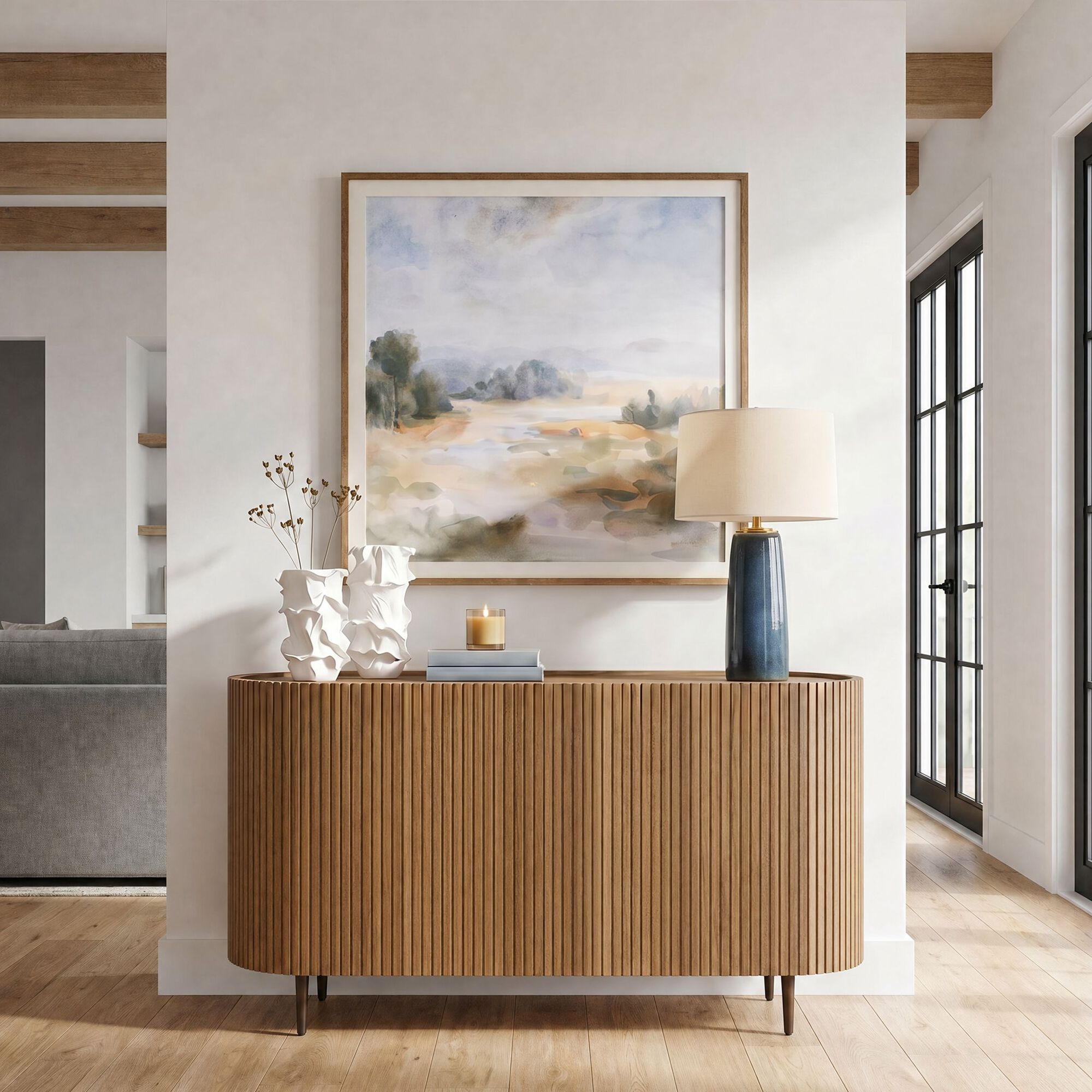 Reese 58 Inch Storage Cabinet,
